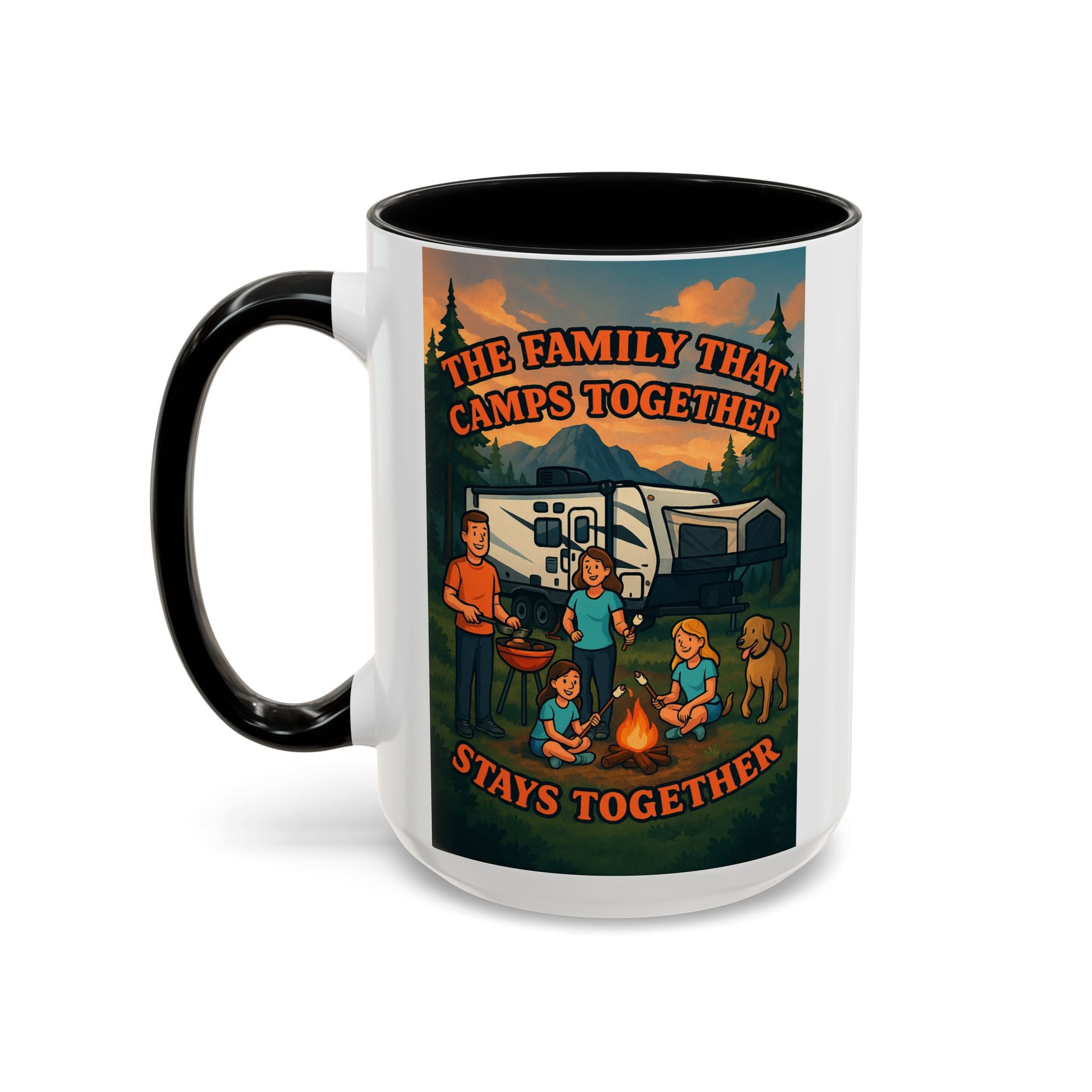 Camping Family Coffee Mug - Adventure, Nature, Family Time, Outdoor Enthusiasts, Gift for Campers