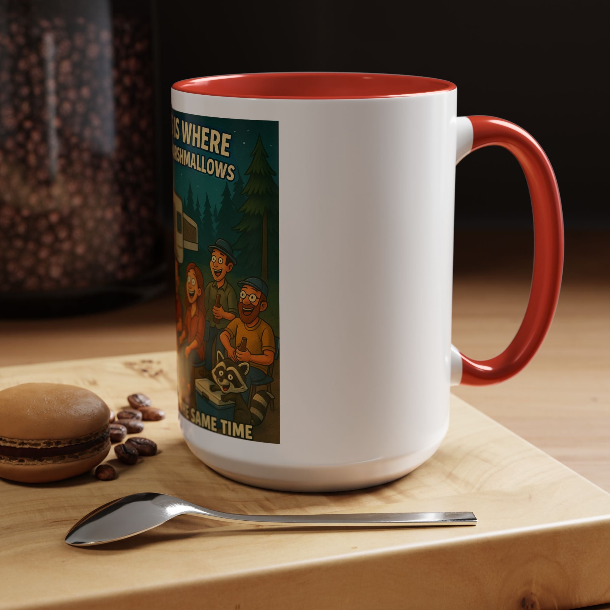 Camping Adventure Coffee Mug, Funny Mug for Campers, Get Toasted at the Same Time, Outdoor Gift, Nature Lover, Camping Decor