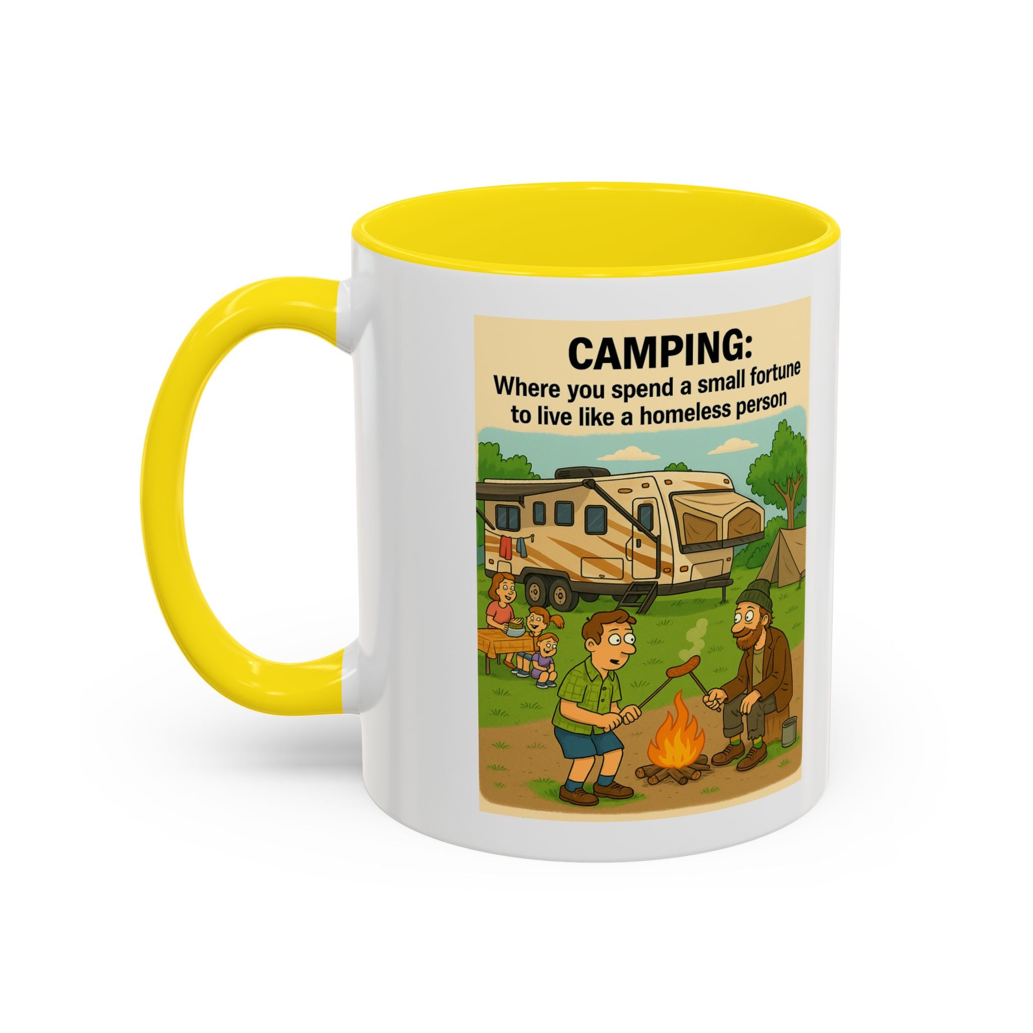 Camping Humor Coffee Mug, Hilarious Campfire Gift, Funny Mug for Outdoors Lovers, Adventure Lover's Coffee Cup, Unique Camping Present