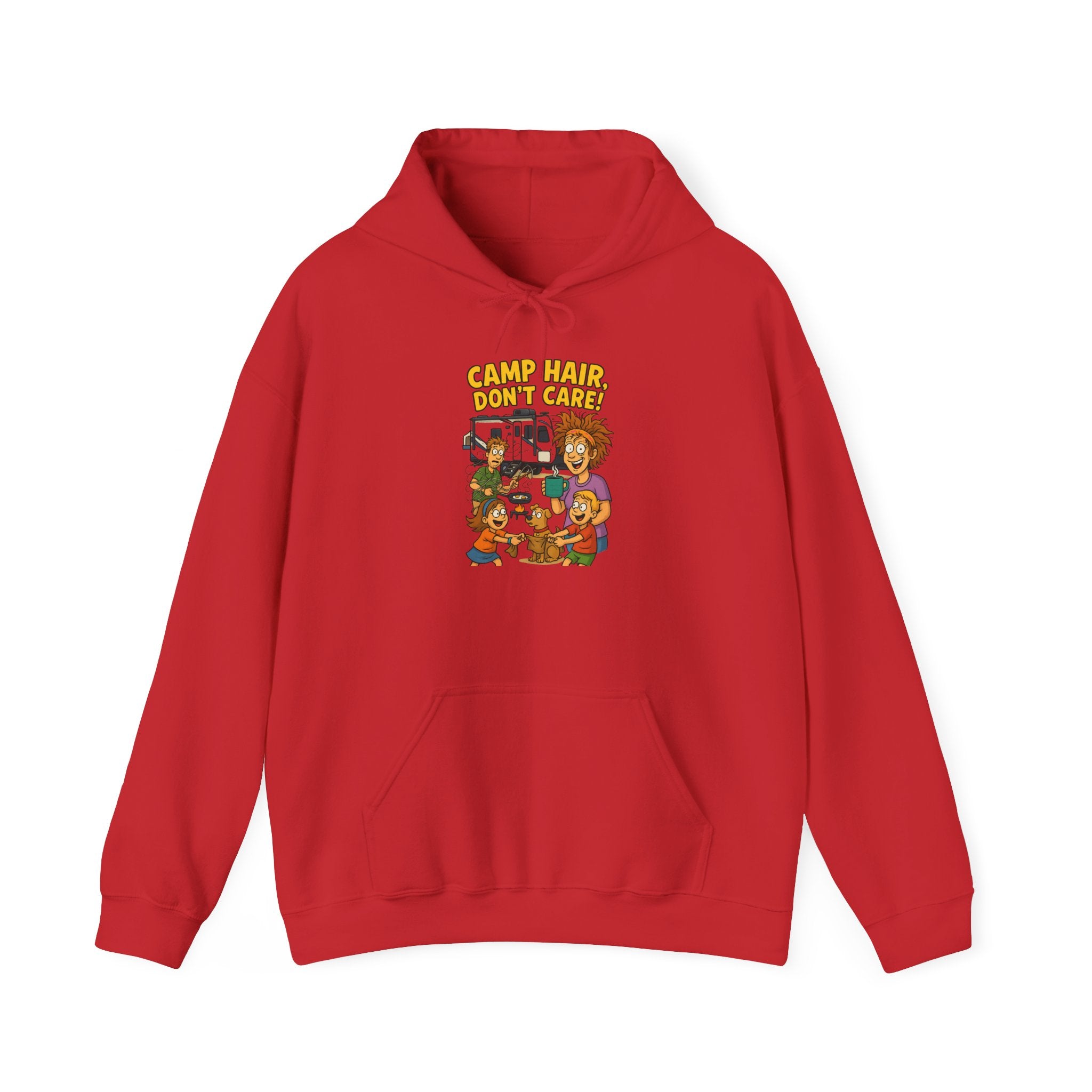 Camp Vibes Unisex Hooded Sweatshirt - Cozy, Funny Gift, Summer Nights, Outdoor Adventure, Camping Apparel
