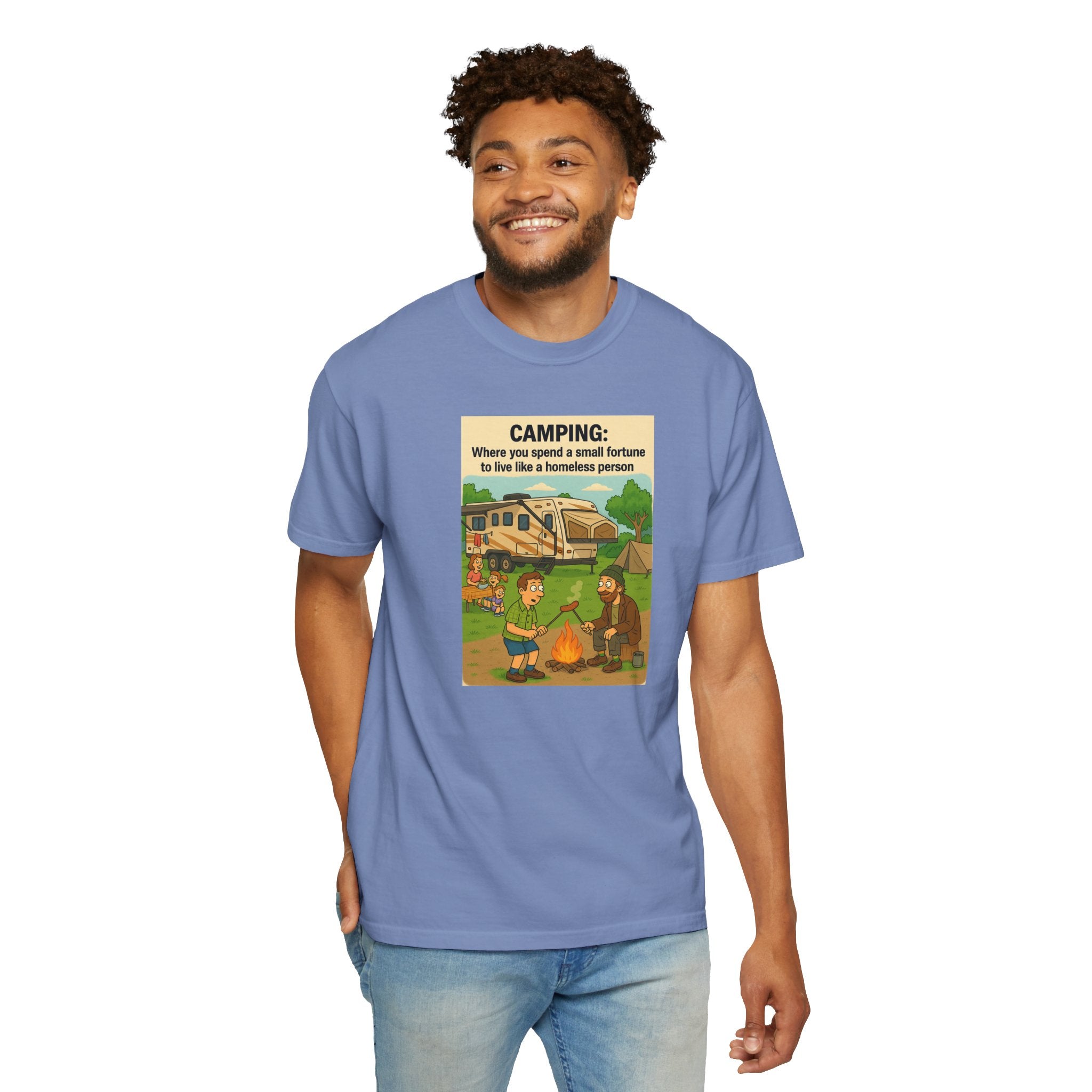 Camping Humor T-Shirt, Unisex Graphic Tee, Adventure Gift, Outdoor Lover Apparel, Funny Camping Shirt