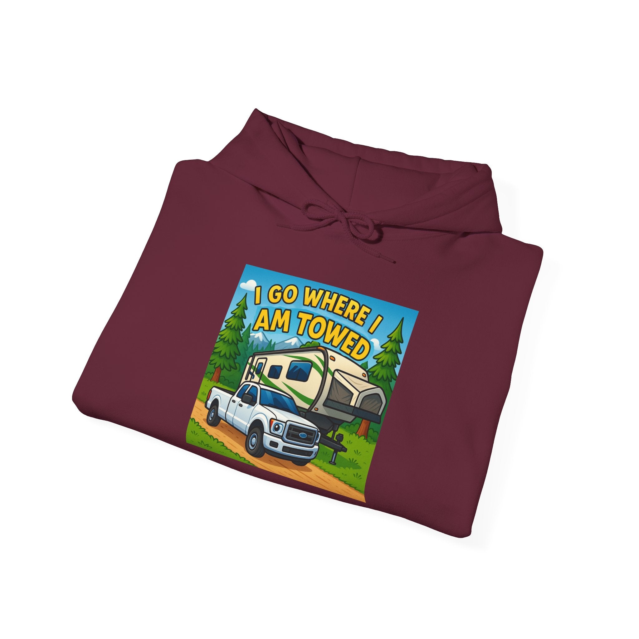 Adventure-Themed Hooded Sweatshirt - Perfect for Travel Enthusiasts, Camper Gifts, Cozy Outings, Outdoor Activities, Road Trip Essentials