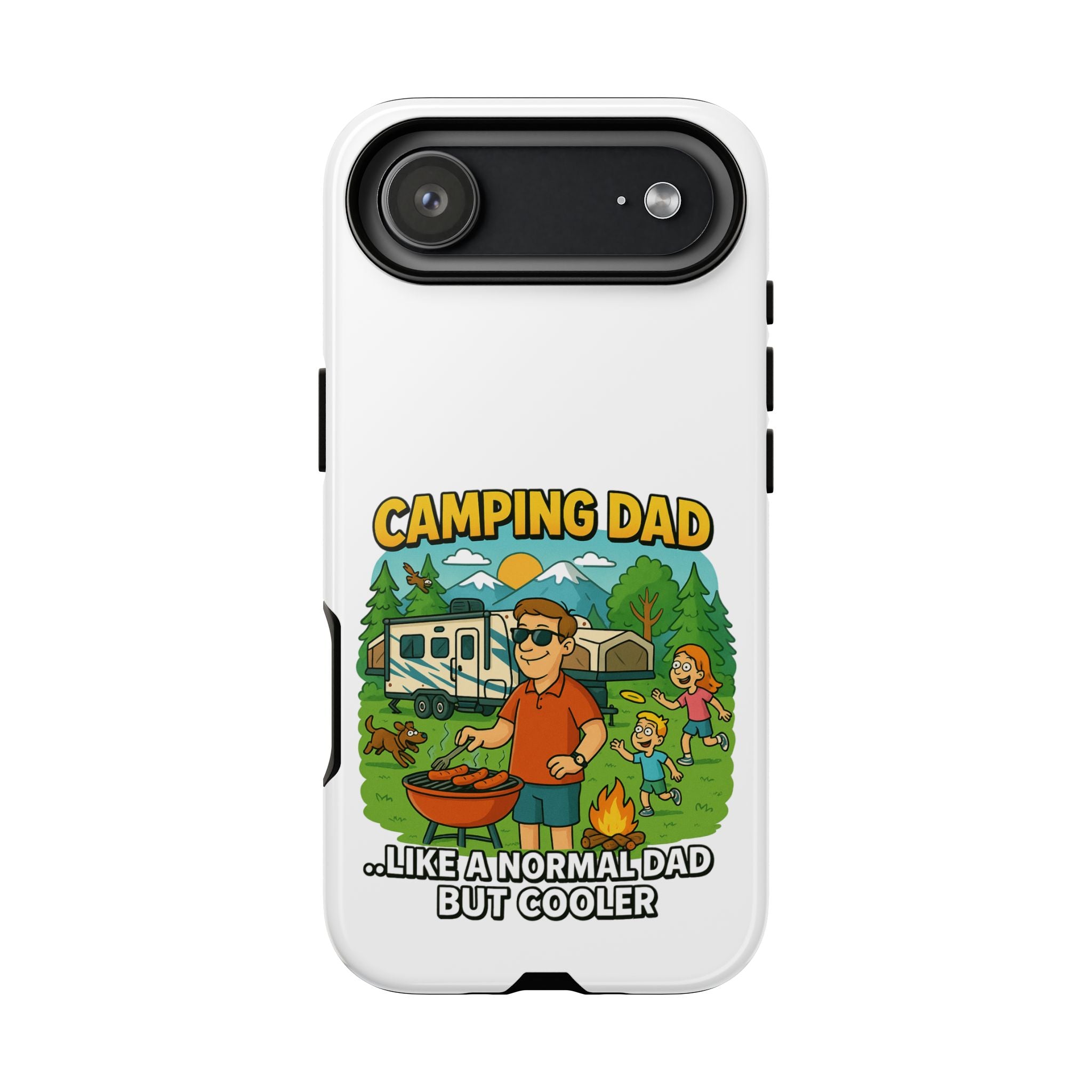 Camping Dad Phone Case - Unique Tough Cover for Outdoor Dads