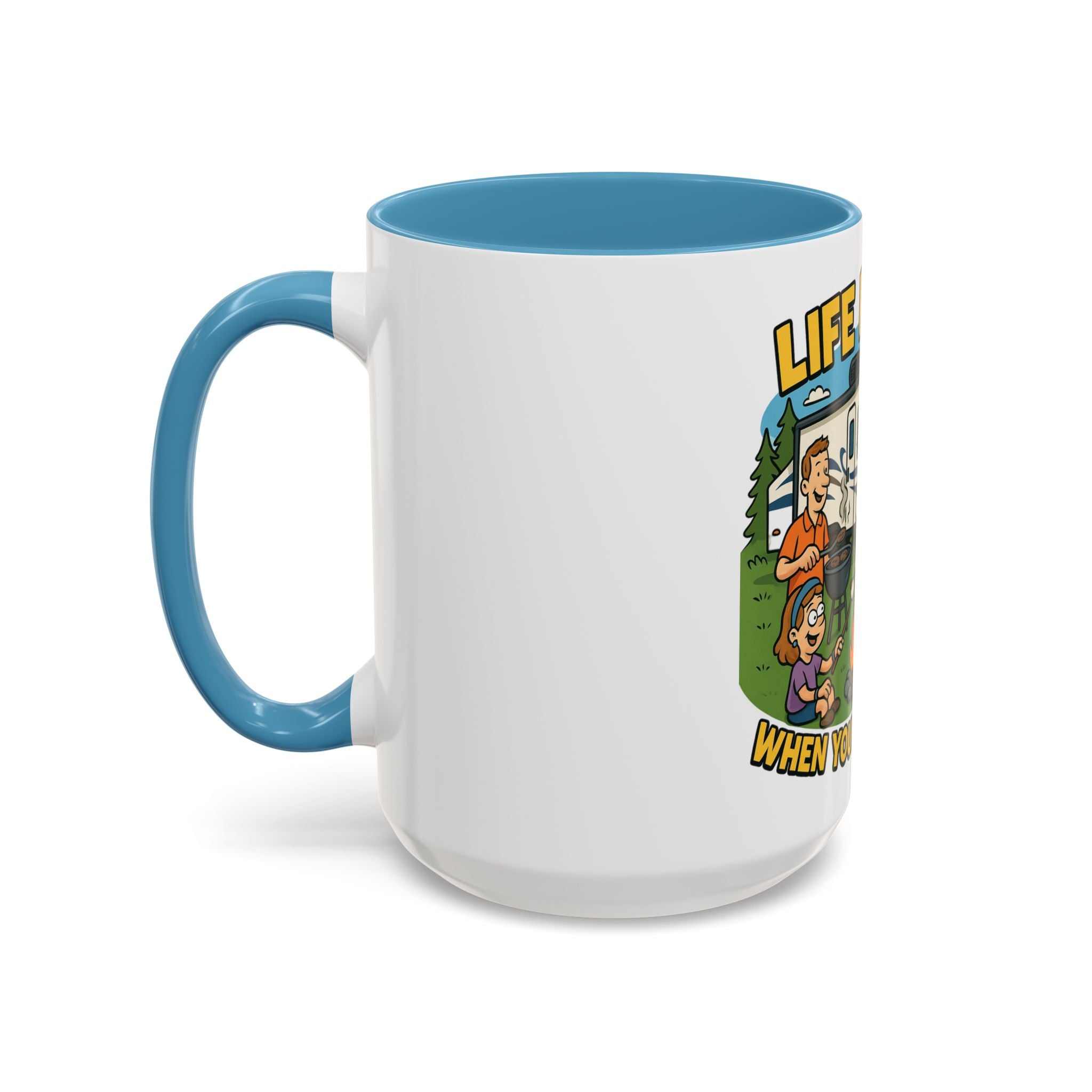 Camping Life Coffee Mug - Adventure Lover Gift, RV Travel Mug, Cozy Campfire Vibes, Perfect for Outdoor Enthusiasts, Gift for Dad