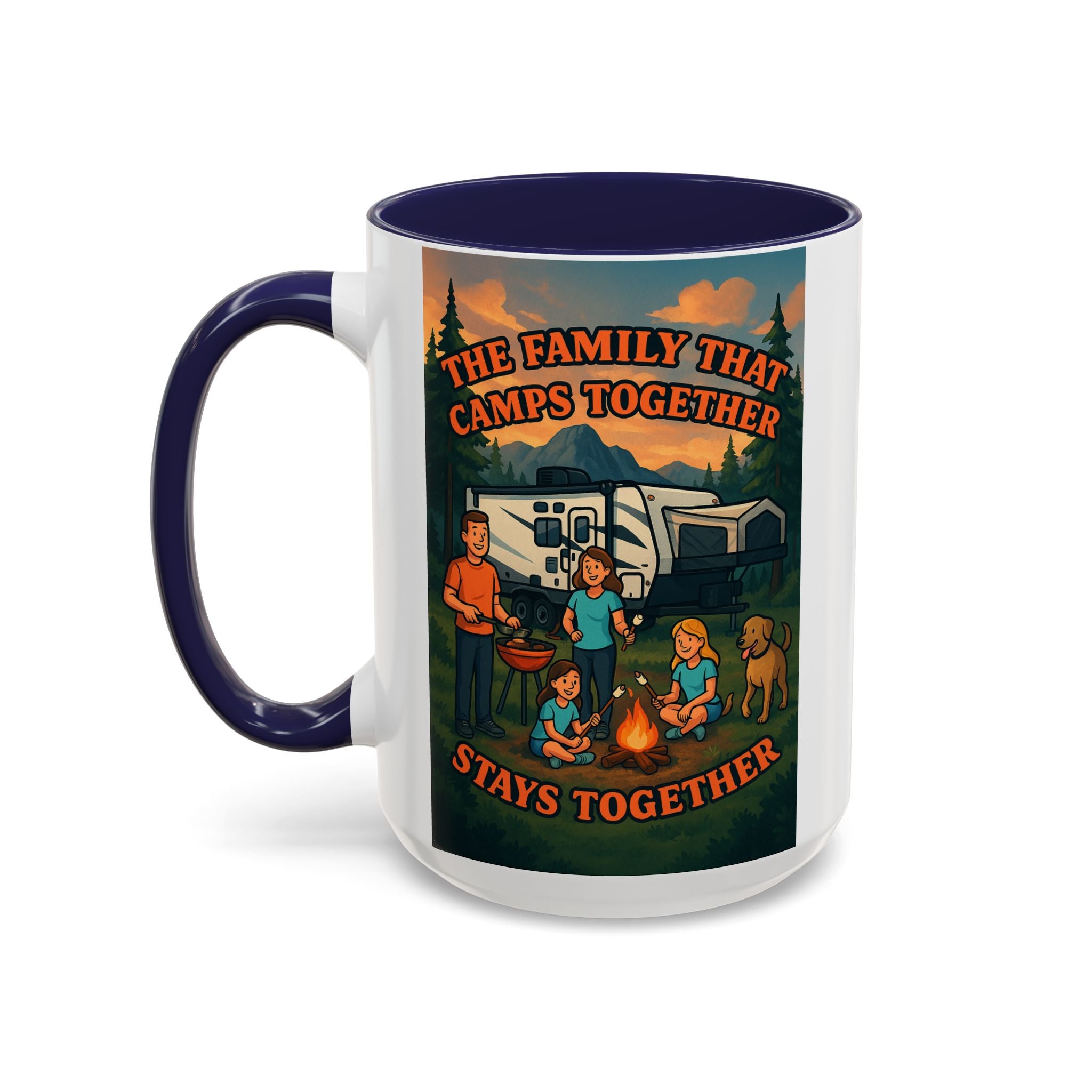 Camping Family Coffee Mug - Adventure, Nature, Family Time, Outdoor Enthusiasts, Gift for Campers