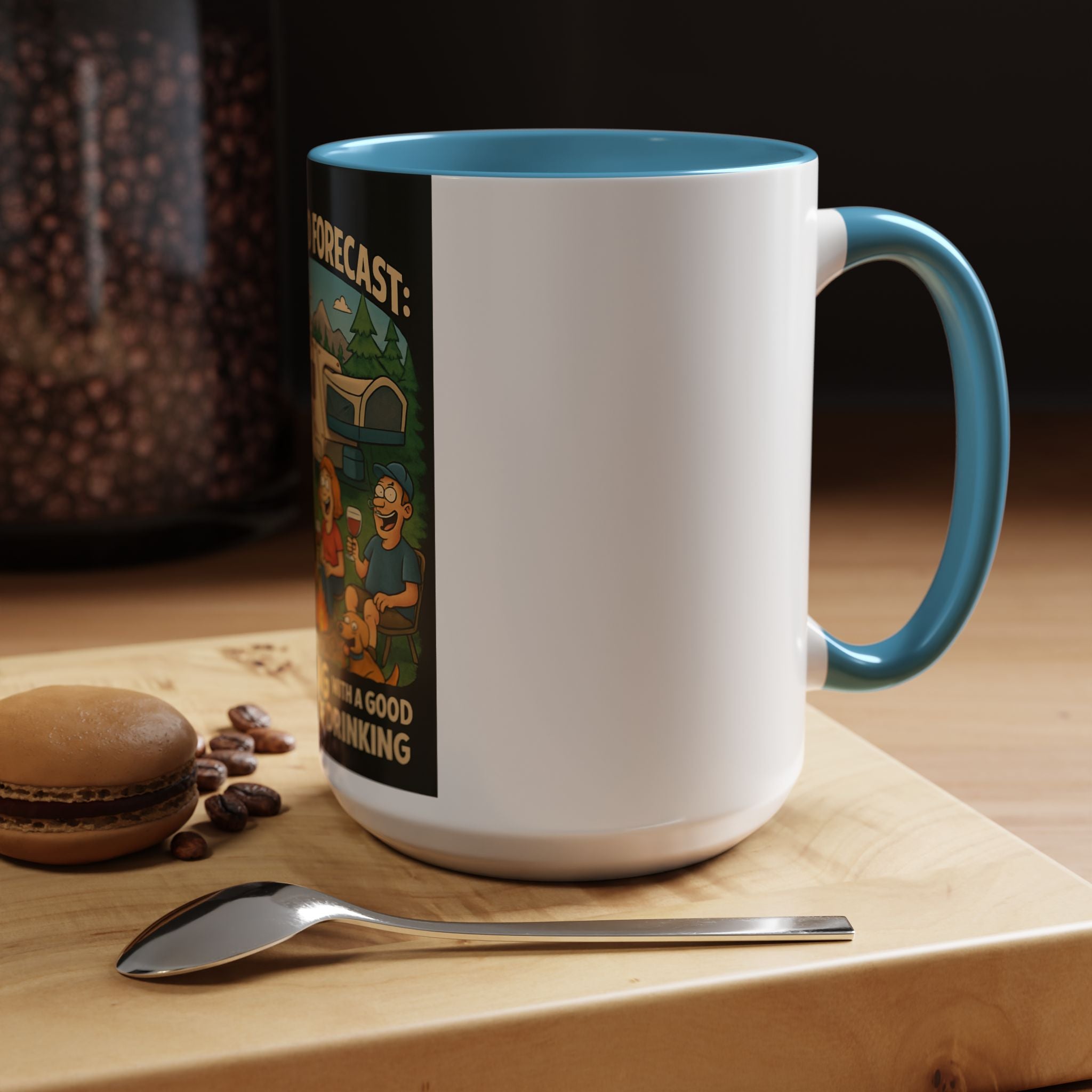 Camping Forecast Coffee Mug | Outdoor Adventure Gift | Funny Camper Mug | Gift for Campers | Camping Enthusiast Decor