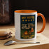 Camping-Themed Accent Coffee Mug | Perfect for RV Lovers, Campers, Travelers, Cozy Nights, Outdoor Adventures, Unique Gift Ideas