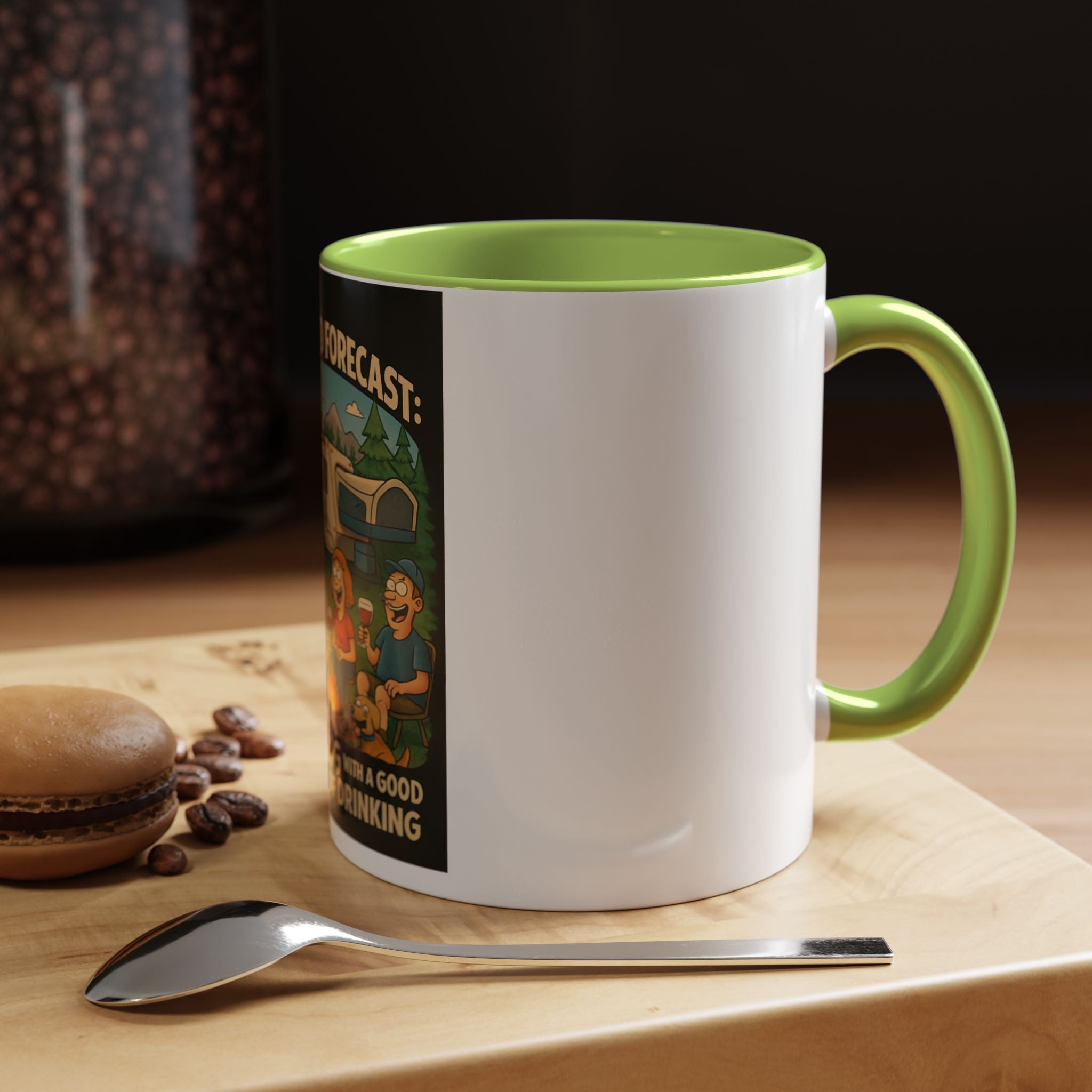 Camping Forecast Coffee Mug | Outdoor Adventure Gift | Funny Camper Mug | Gift for Campers | Camping Enthusiast Decor