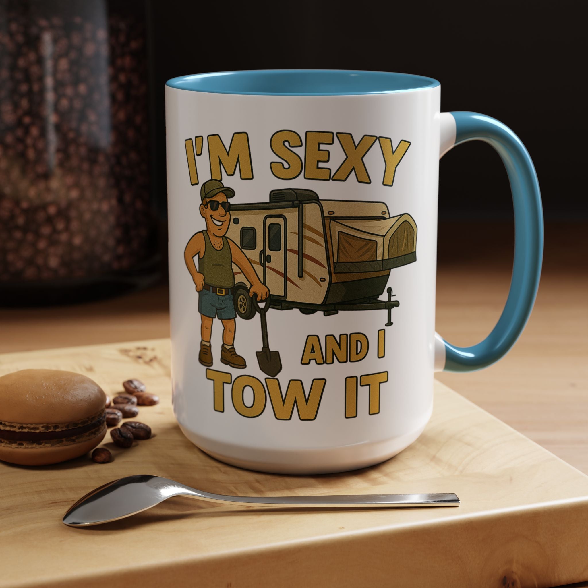 Playful Camping Mug, Funny Coffee Cup, Camper Gift, RV Lover's Accessory, Outdoor Adventure Mug