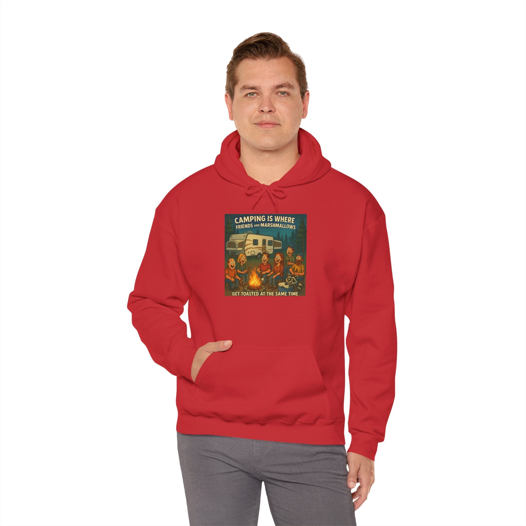 Vintage Camping Unisex Hooded Sweatshirt - Cozy Outdoor Lover Gift, Great for Campfire Nights, Adventure Apparel
