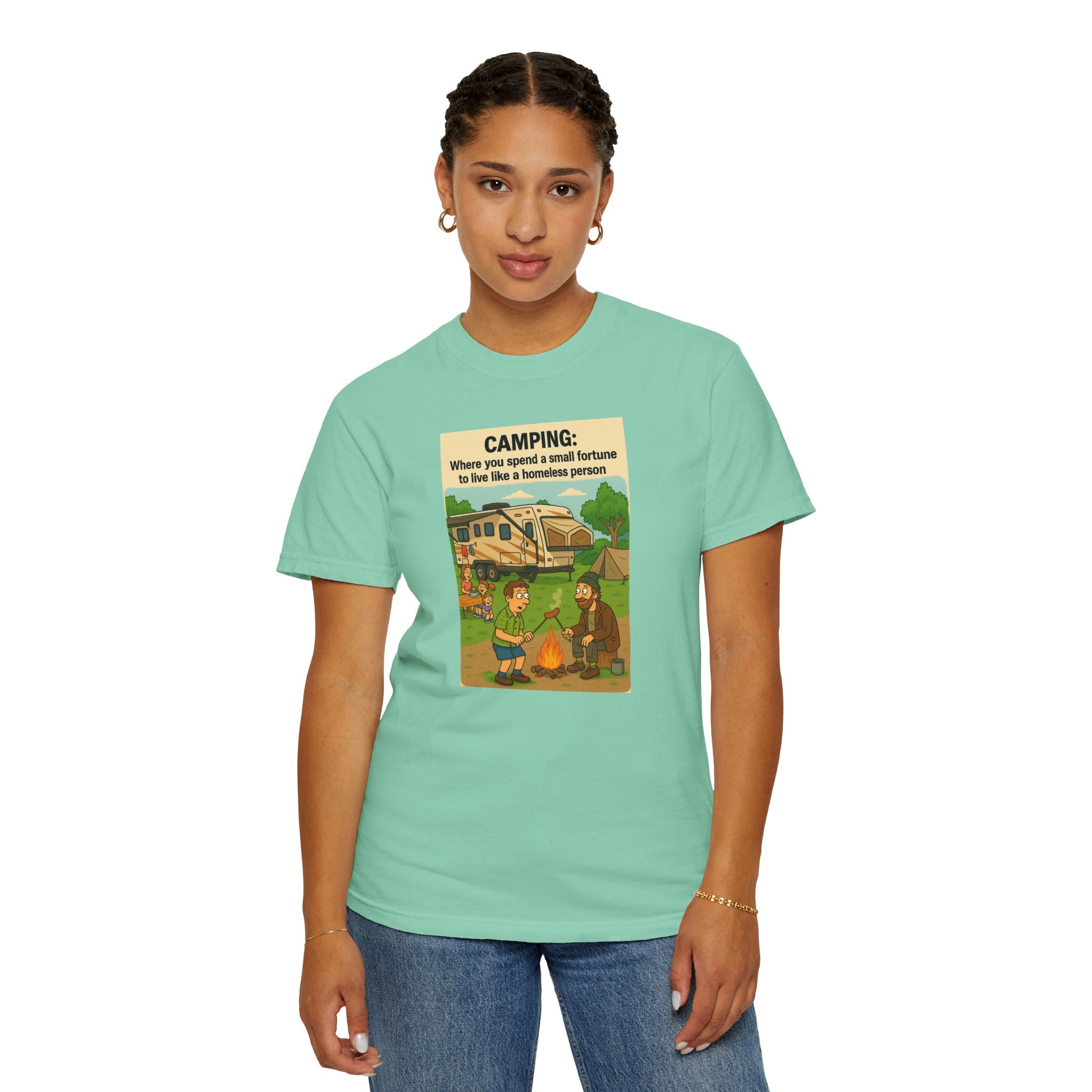 Camping Humor T-Shirt, Unisex Graphic Tee, Adventure Gift, Outdoor Lover Apparel, Funny Camping Shirt