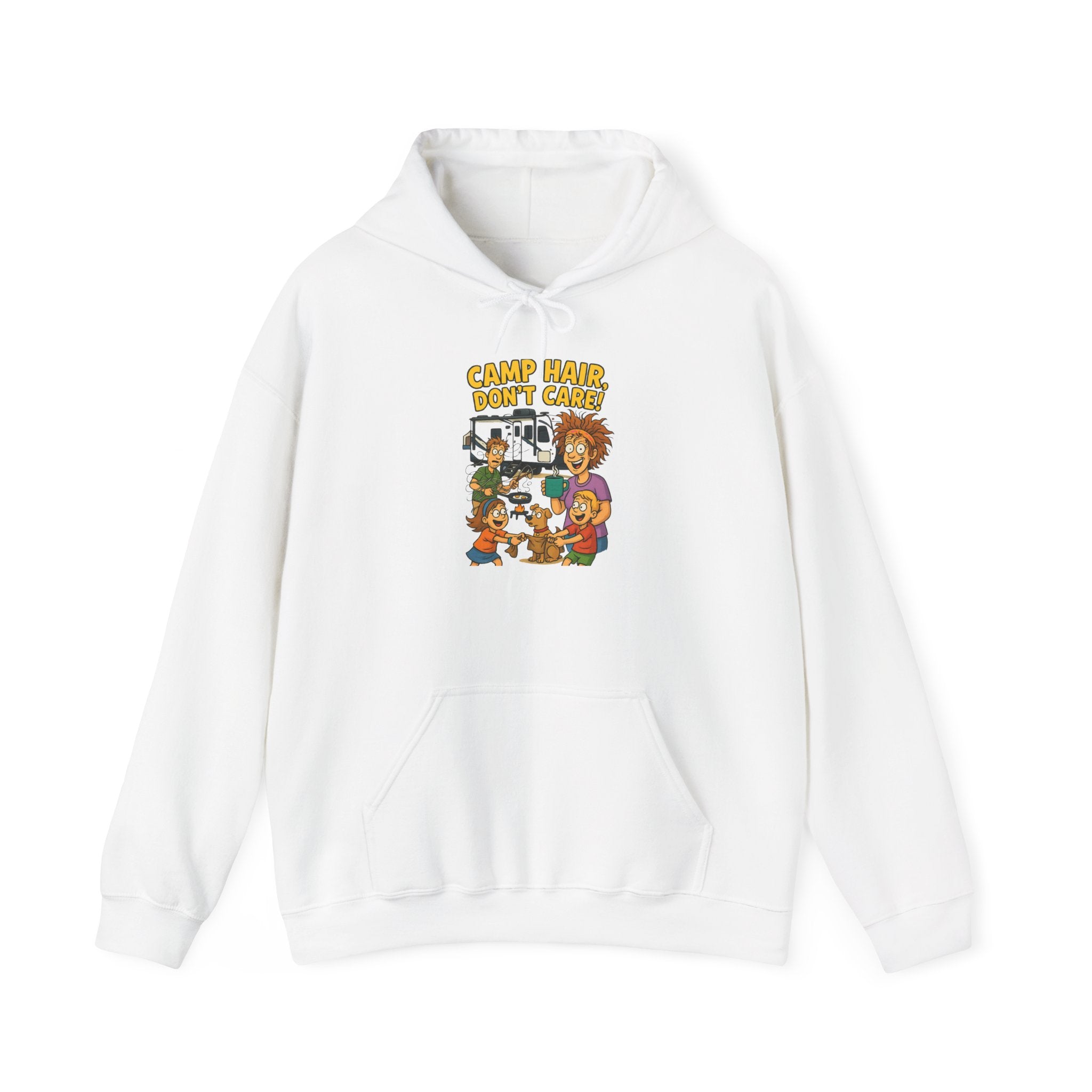 Camp Vibes Unisex Hooded Sweatshirt - Cozy, Funny Gift, Summer Nights, Outdoor Adventure, Camping Apparel