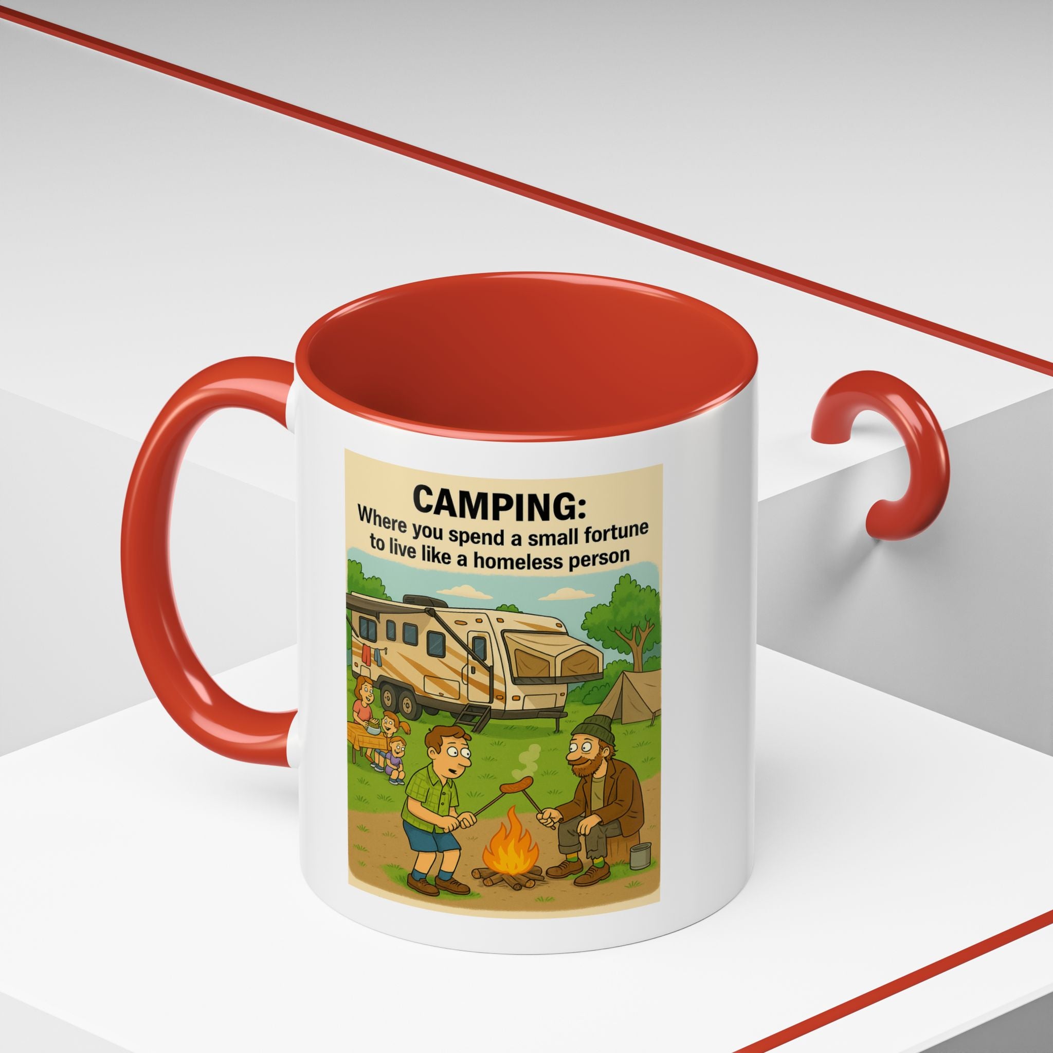 Camping Humor Coffee Mug, Hilarious Campfire Gift, Funny Mug for Outdoors Lovers, Adventure Lover's Coffee Cup, Unique Camping Present