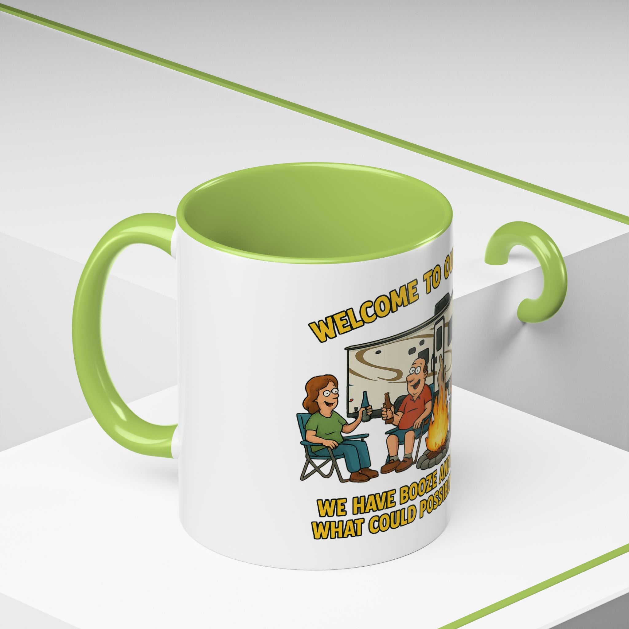 Cozy Firepit Mug | Ideal for Camping Lovers, Humorous Coffee Gifts, Outdoor Gatherings, Funny Kitchen Decor, Welcome Party Accessories