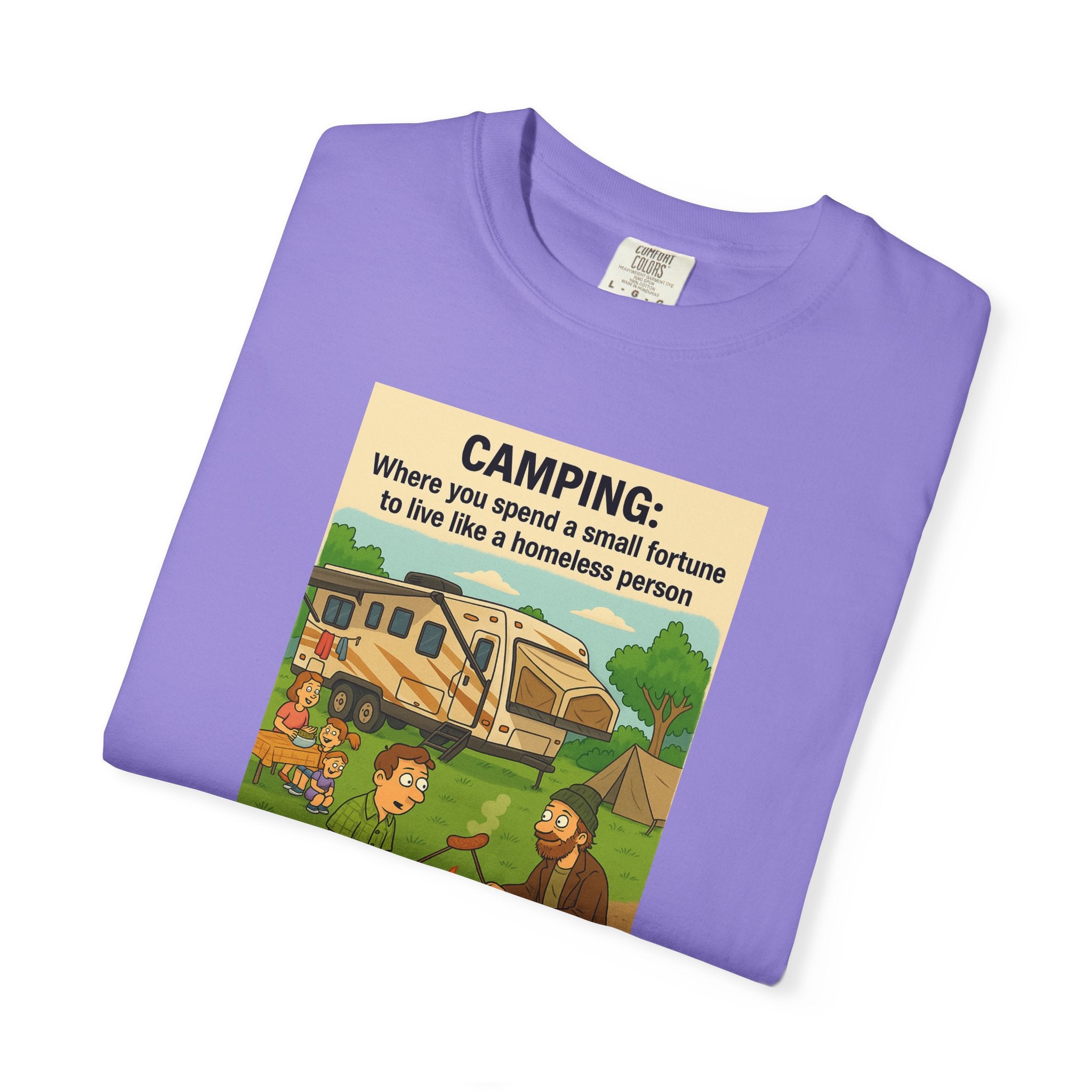 Camping Humor T-Shirt, Unisex Graphic Tee, Adventure Gift, Outdoor Lover Apparel, Funny Camping Shirt