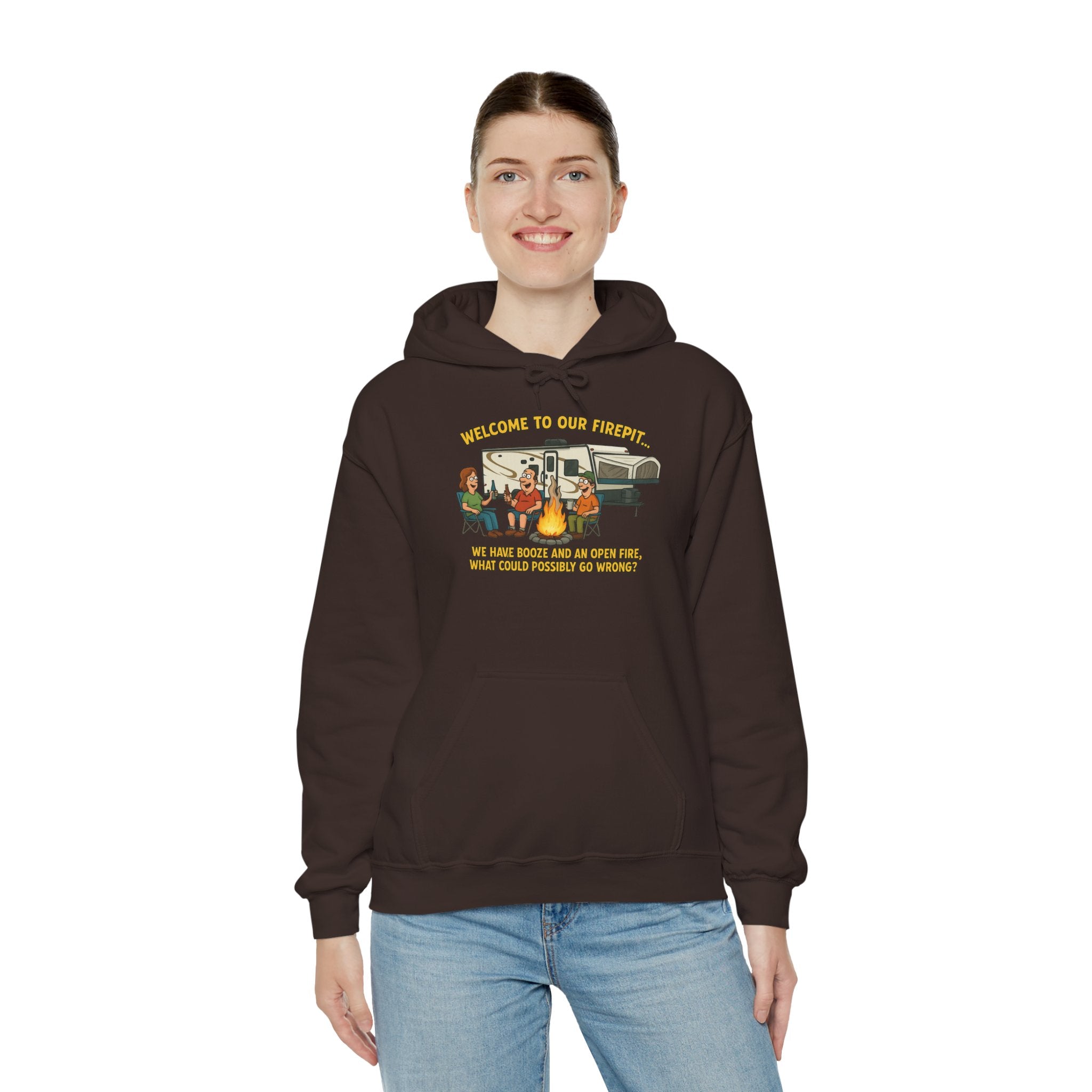 Cozy Campfire Sweatshirt | Unisex Hoodie for Outdoor Lovers, Camping Gear, Warmth for Fall, Great Gift for Nature Enthusiasts