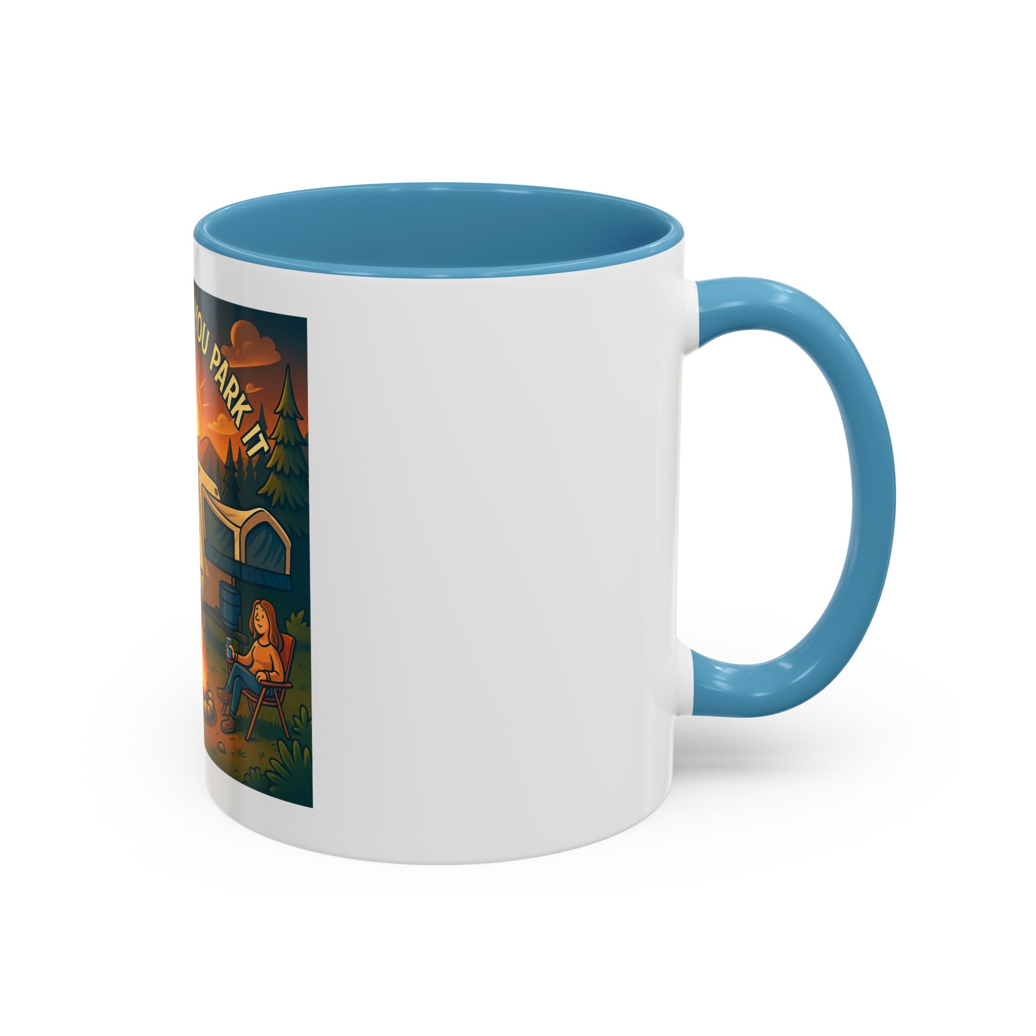 Camping Coffee Mug, Home is Where You Park It, RV Life Mug, Adventure Gift, Outdoor Enthusiast Drinkware