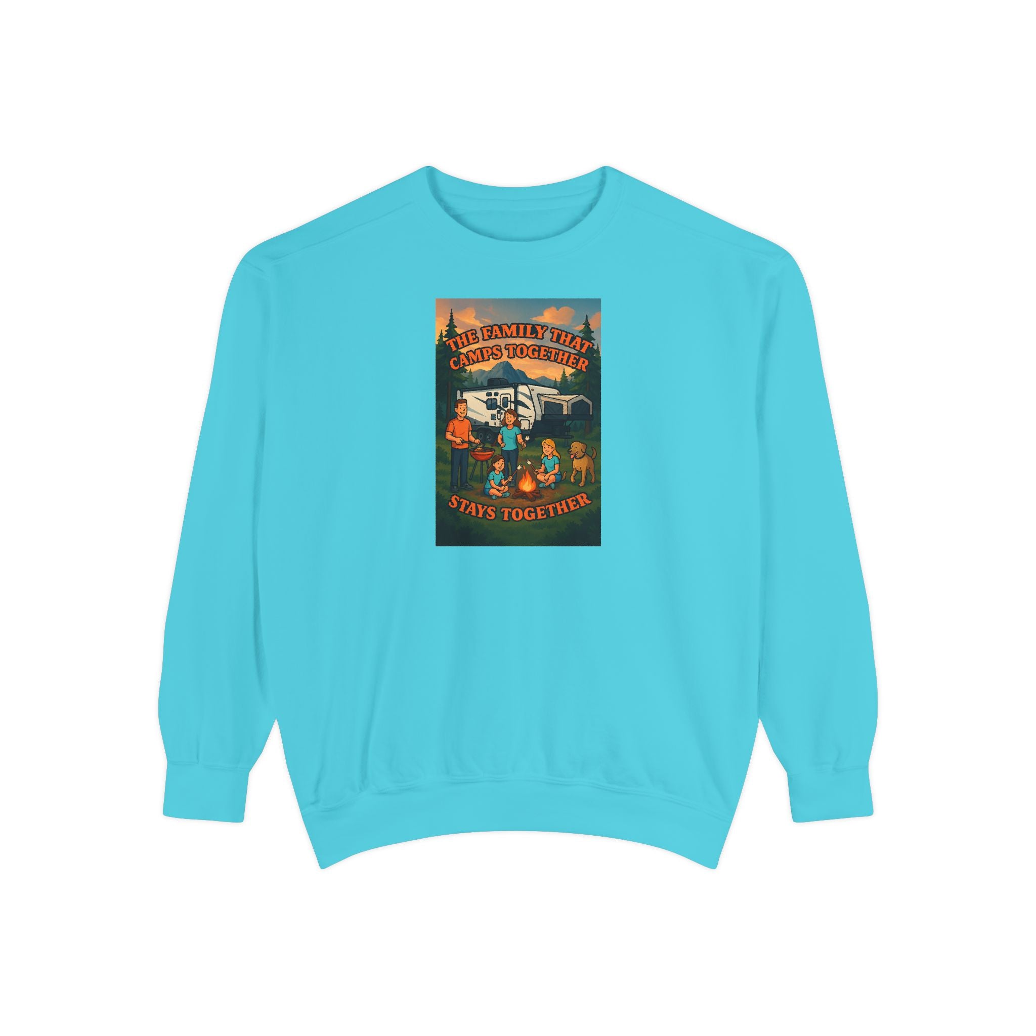 Cozy Unisex Garment-Dyed Sweatshirt with Retro Design, Perfect for Relaxing, Gift for Friends, Casual Wear, Fall Fashion, Warm Layer