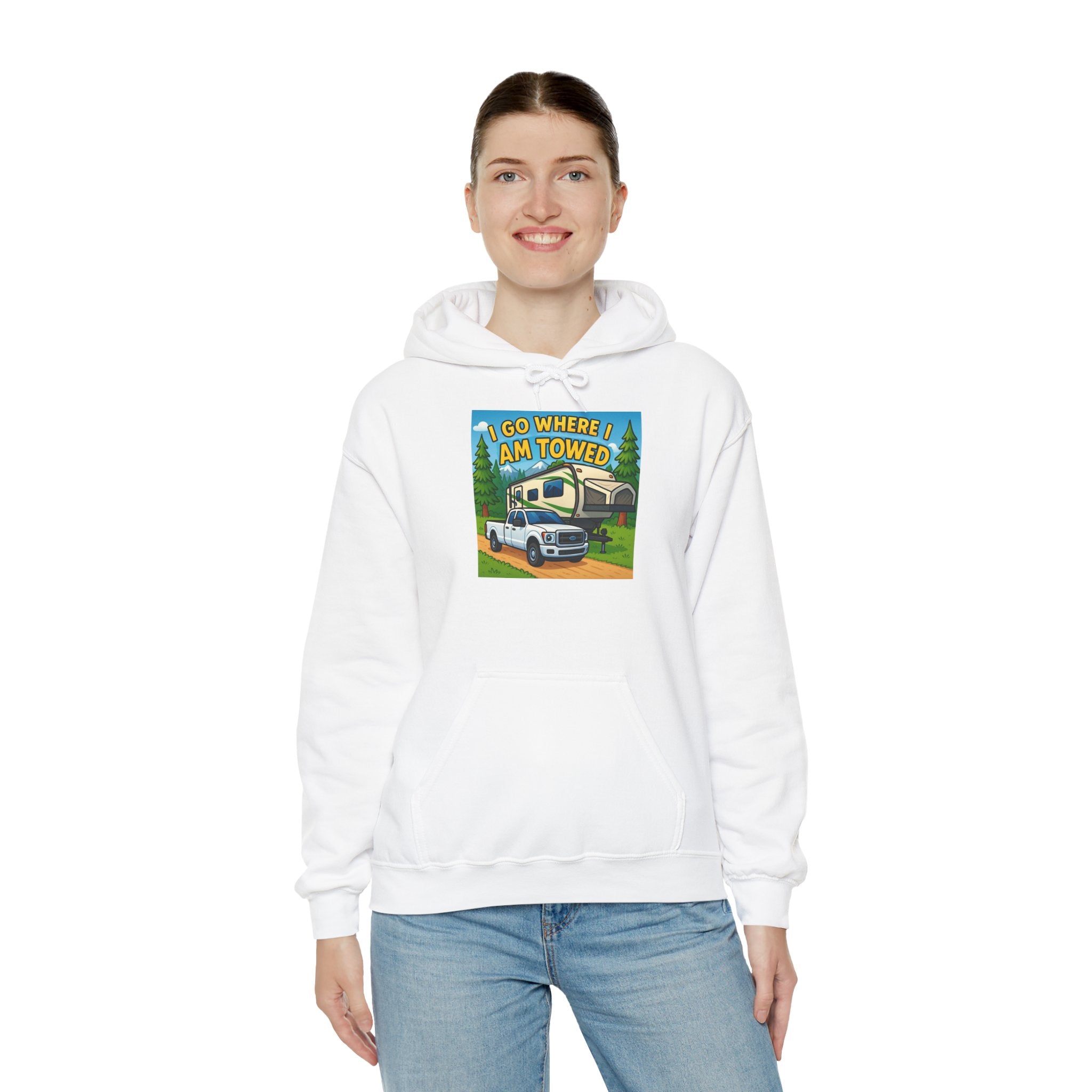 Adventure-Themed Hooded Sweatshirt - Perfect for Travel Enthusiasts, Camper Gifts, Cozy Outings, Outdoor Activities, Road Trip Essentials