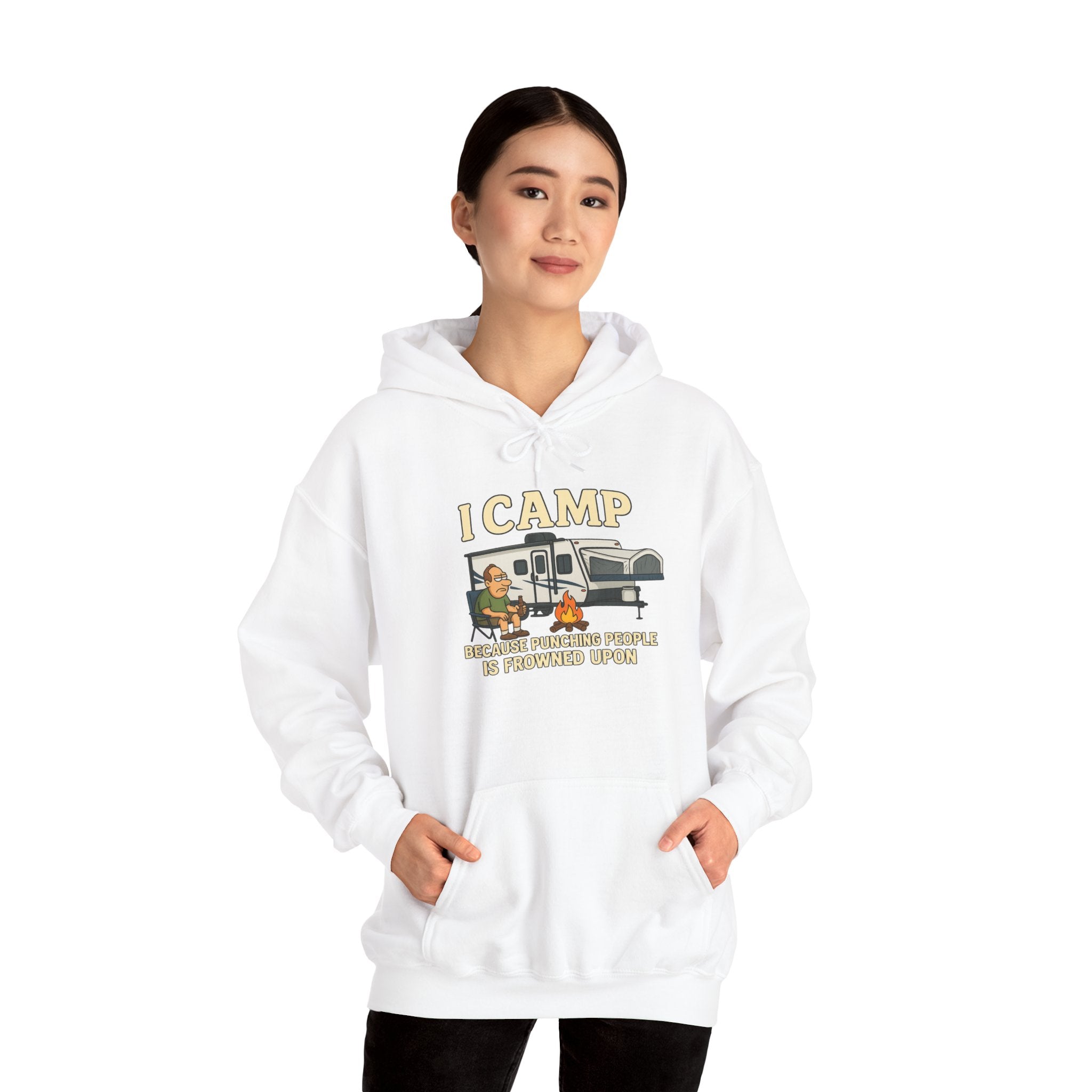 I Camp Unisex Heavy Blend™ Hoodie - Perfect for Outdoor Lovers