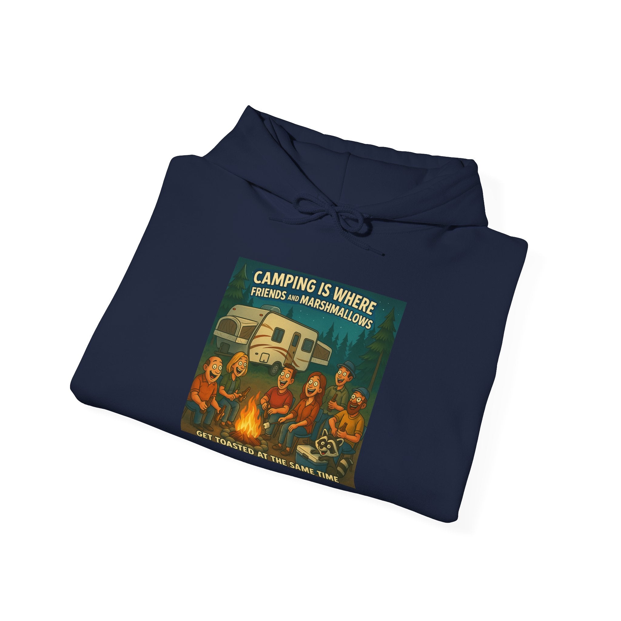 Vintage Camping Unisex Hooded Sweatshirt - Cozy Outdoor Lover Gift, Great for Campfire Nights, Adventure Apparel