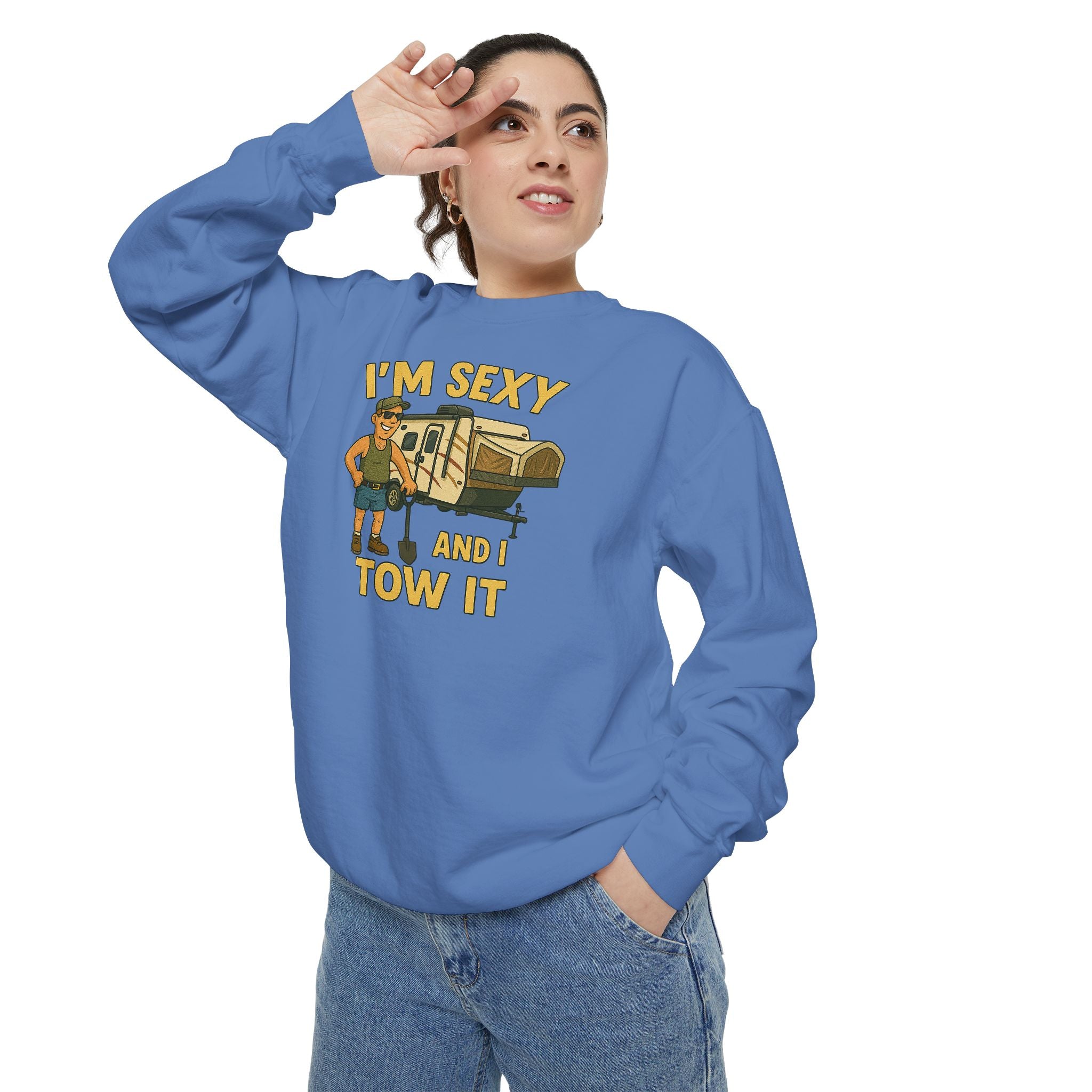 Funny Tow Truck Sweatshirt, Unisex Garment-Dyed Pullover, Casual Gift for Drivers, Trucking Humor Apparel, Cozy Fall Outfit, Perfect [...]