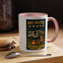 Camping-Themed Accent Coffee Mug | Perfect for RV Lovers, Campers, Travelers, Cozy Nights, Outdoor Adventures, Unique Gift Ideas
