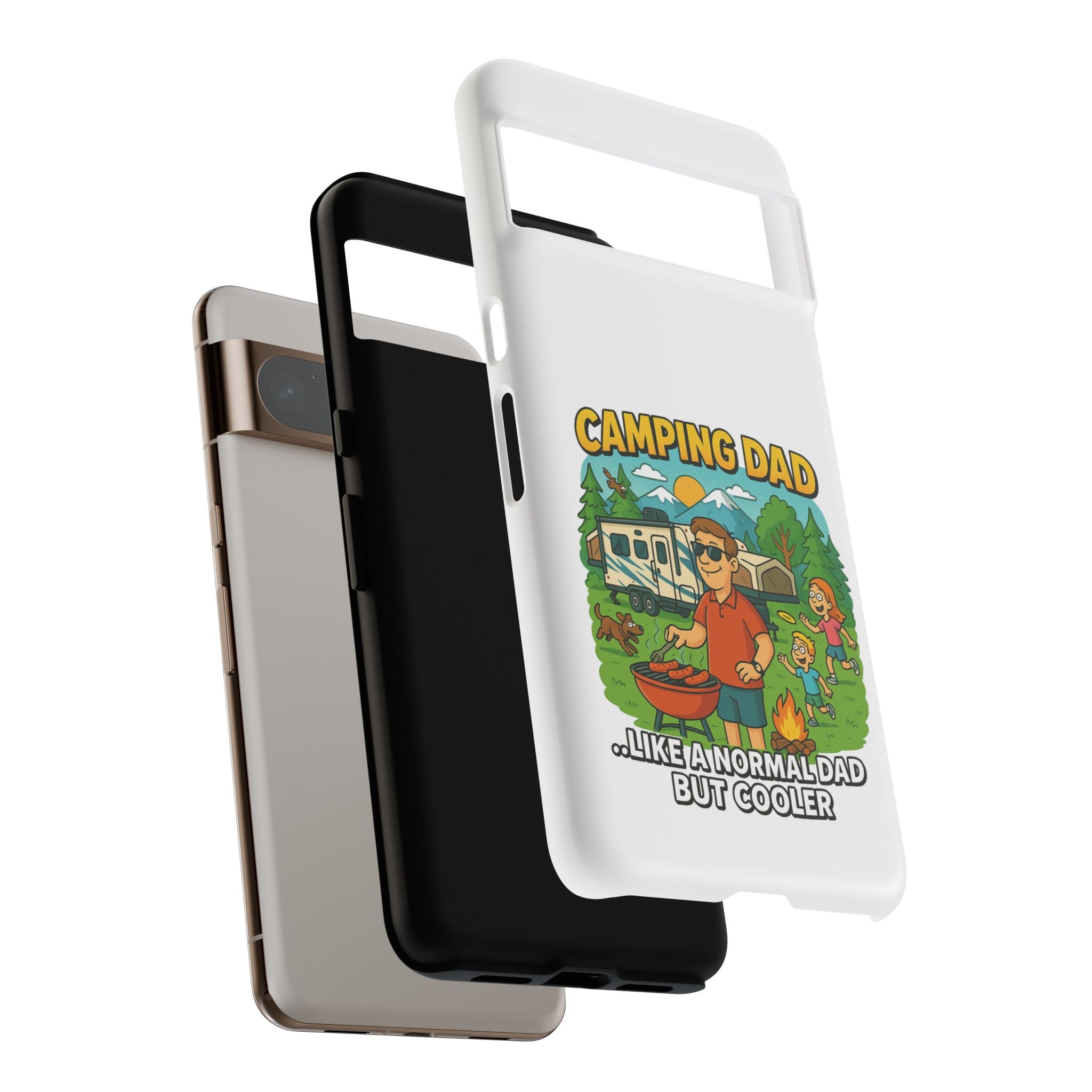 Camping Dad Phone Case - Unique Tough Cover for Outdoor Dads