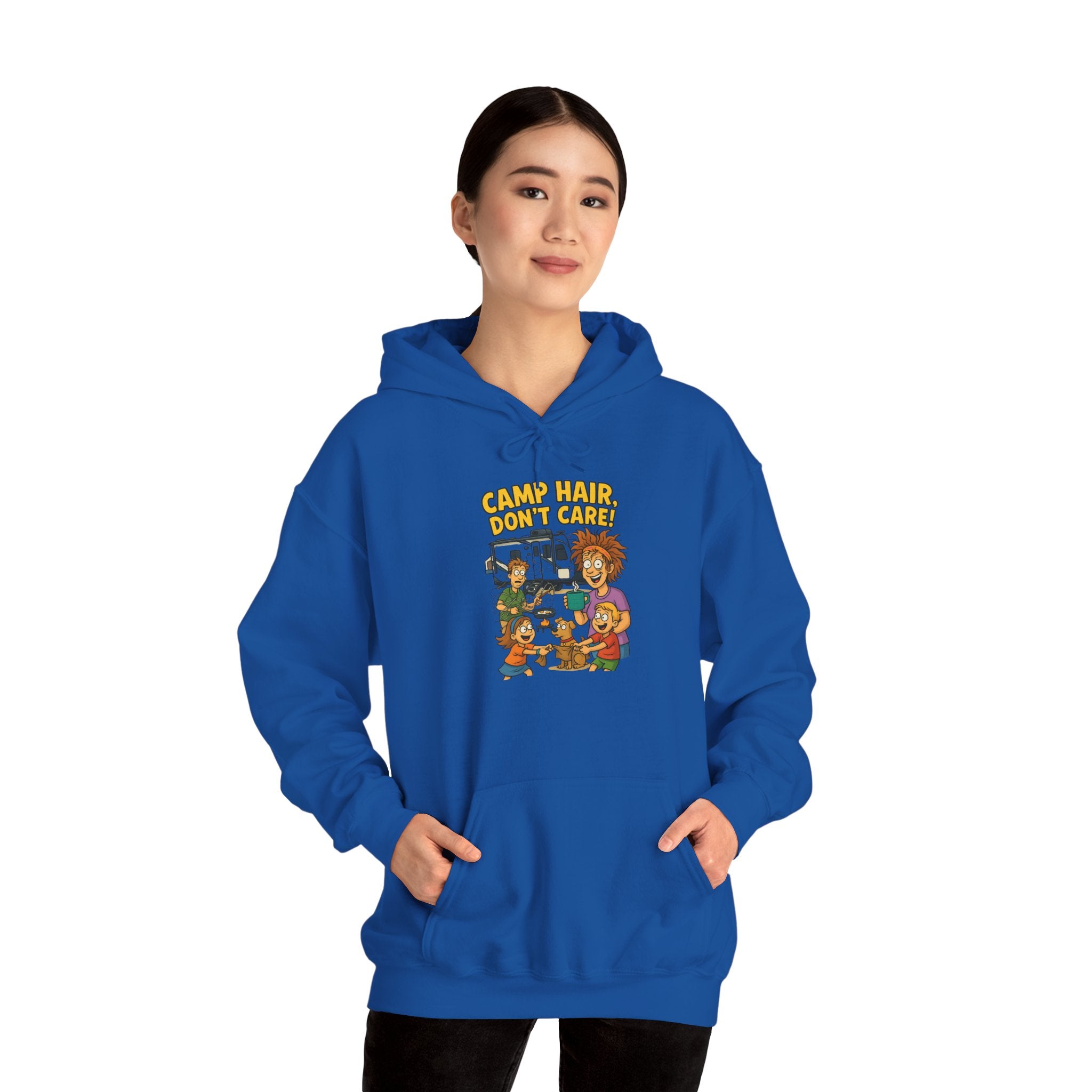 Camp Vibes Unisex Hooded Sweatshirt - Cozy, Funny Gift, Summer Nights, Outdoor Adventure, Camping Apparel
