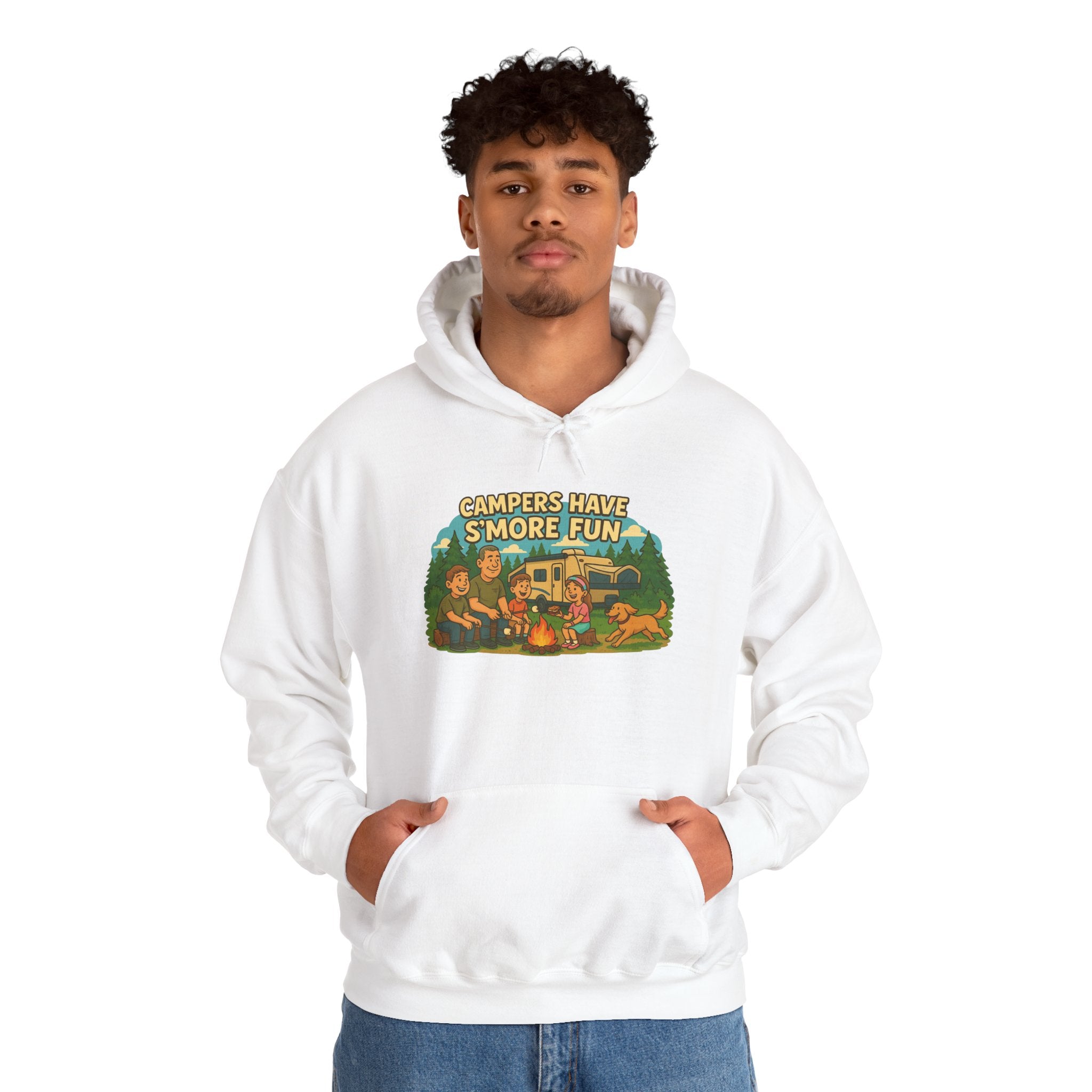 Campfire Vibes Hoodie - Perfect for Outdoor Lovers, Camping Trips, Nature Adventures, Gift for Campers, Cozy Hooded Sweatshirt