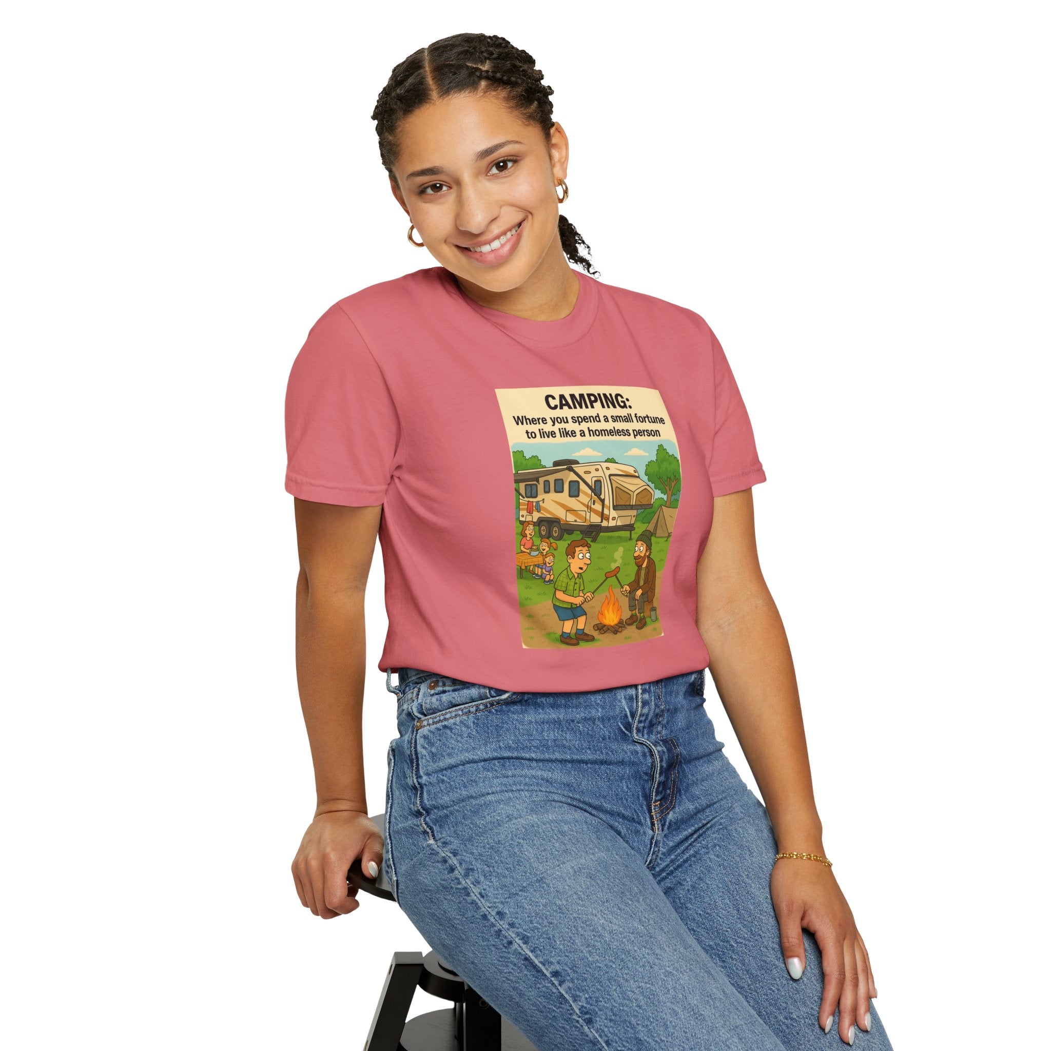 Camping Humor T-Shirt, Unisex Graphic Tee, Adventure Gift, Outdoor Lover Apparel, Funny Camping Shirt