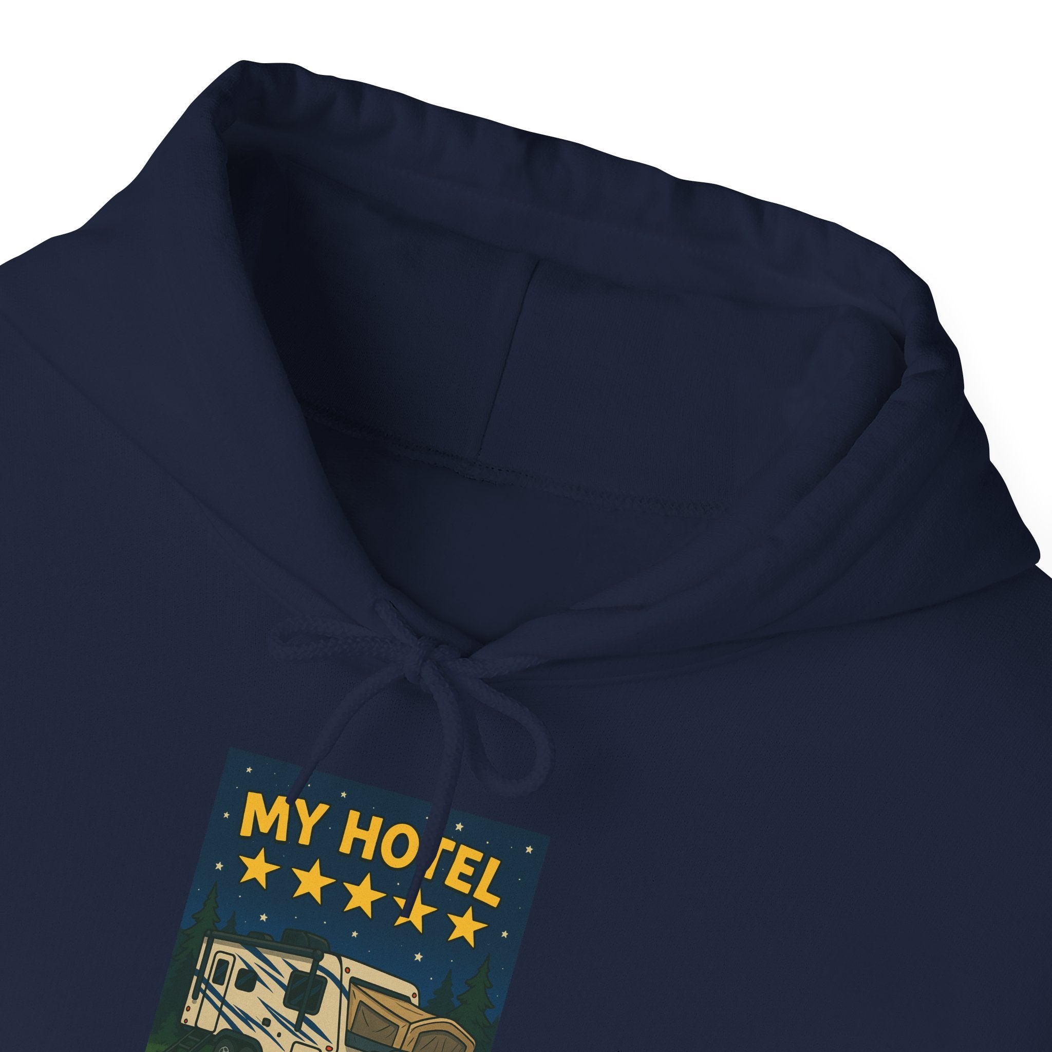 Cozy Camping Hoodie - My Hotel, Outdoor Adventure Apparel, Travel Gift, Nature Lovers Sweatshirt, Camping Gear