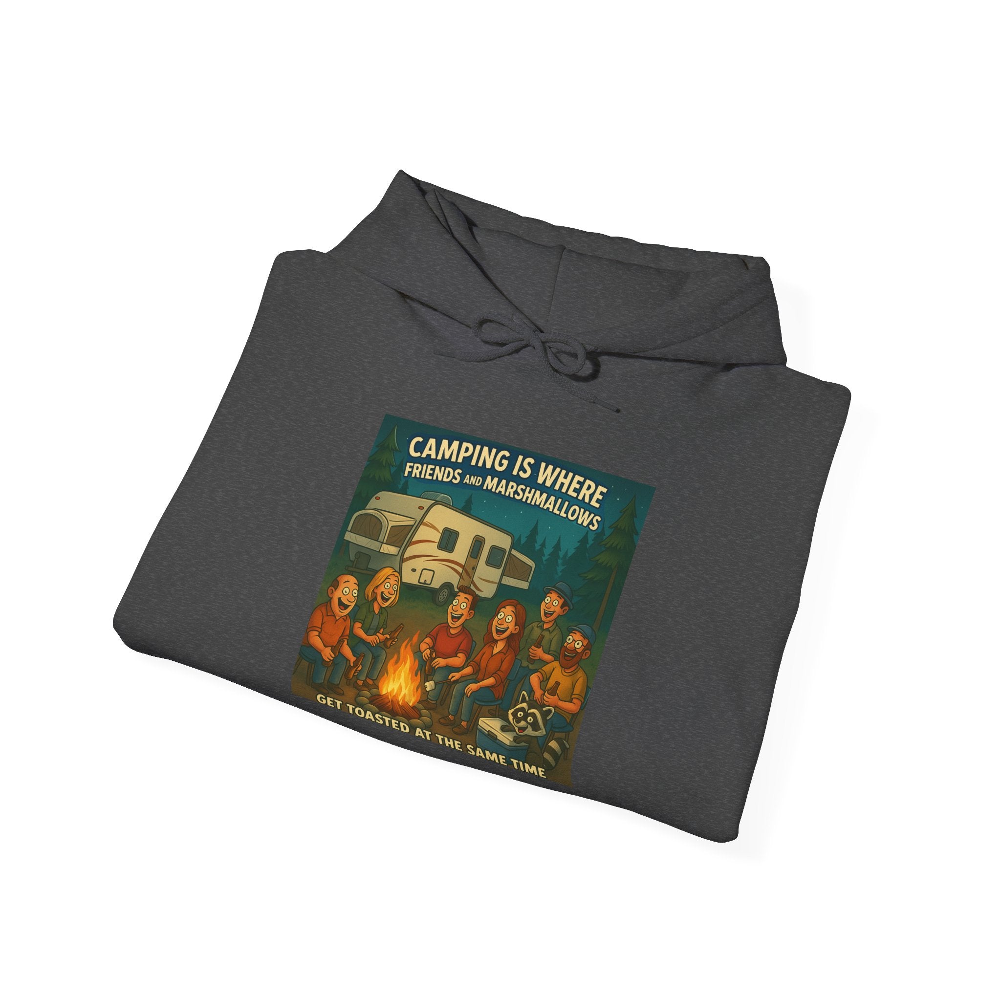 Vintage Camping Unisex Hooded Sweatshirt - Cozy Outdoor Lover Gift, Great for Campfire Nights, Adventure Apparel