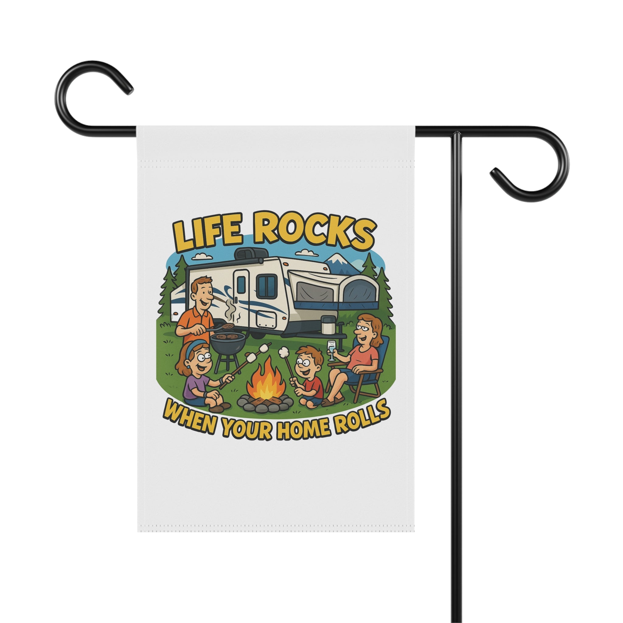 RV Life Garden Banner | Outdoor Decor, Camping Sign, Home Sweet Home, Garden Flag, Travel Enthusiast Gift