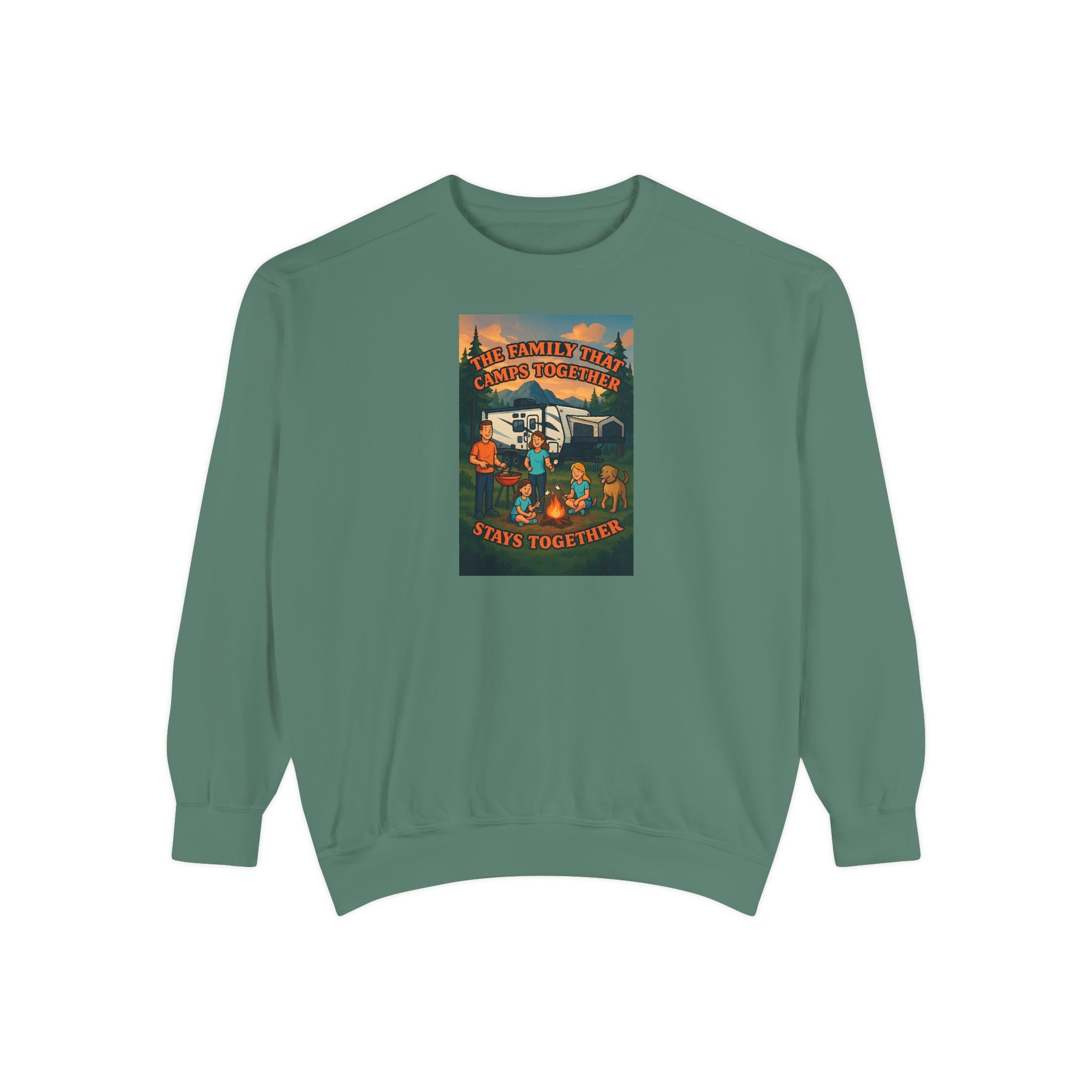 Cozy Unisex Garment-Dyed Sweatshirt with Retro Design, Perfect for Relaxing, Gift for Friends, Casual Wear, Fall Fashion, Warm Layer