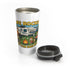 Adventure-Themed Stainless Steel Travel Mug | Camping Coffee Cup | Outdoorsy Gift | Road Trip Essential | Life Rocks Design