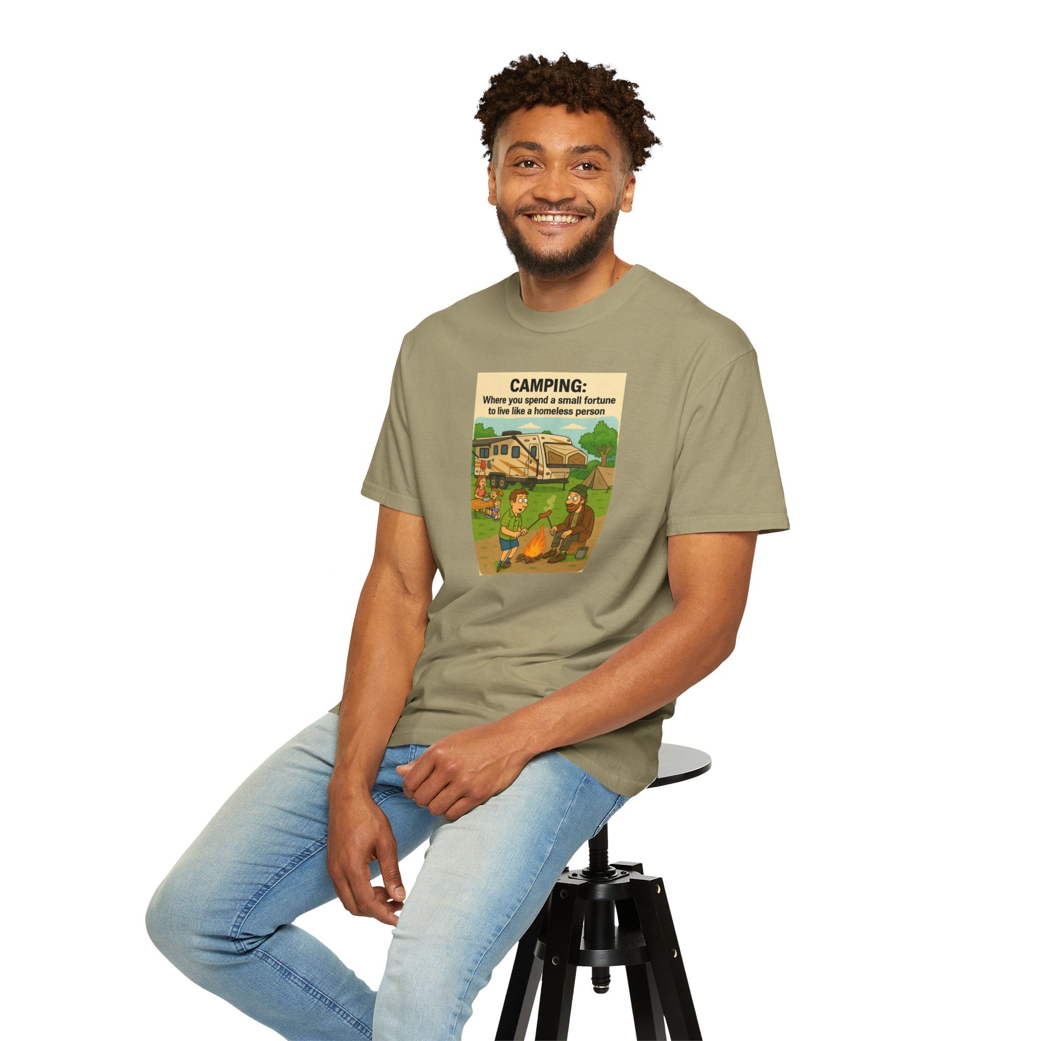 Camping Humor T-Shirt, Unisex Graphic Tee, Adventure Gift, Outdoor Lover Apparel, Funny Camping Shirt