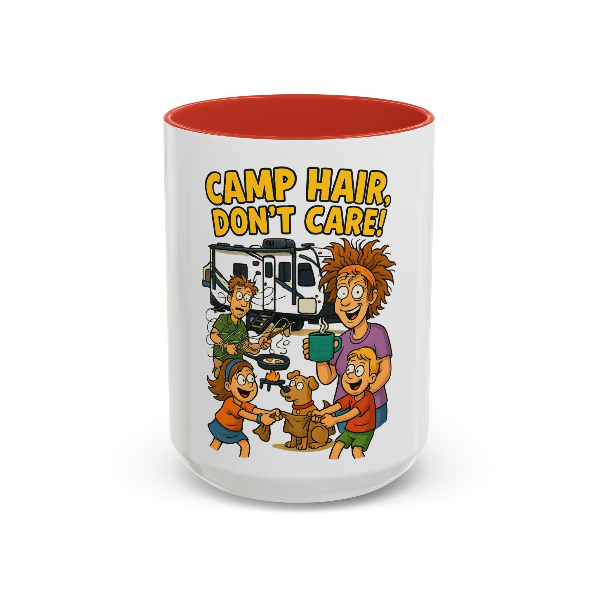 Camp Hair Coffee Mug, Funny Mug for Campers, Outdoor Lover Gift, Family Camping Mug, Humorous Coffee Cup