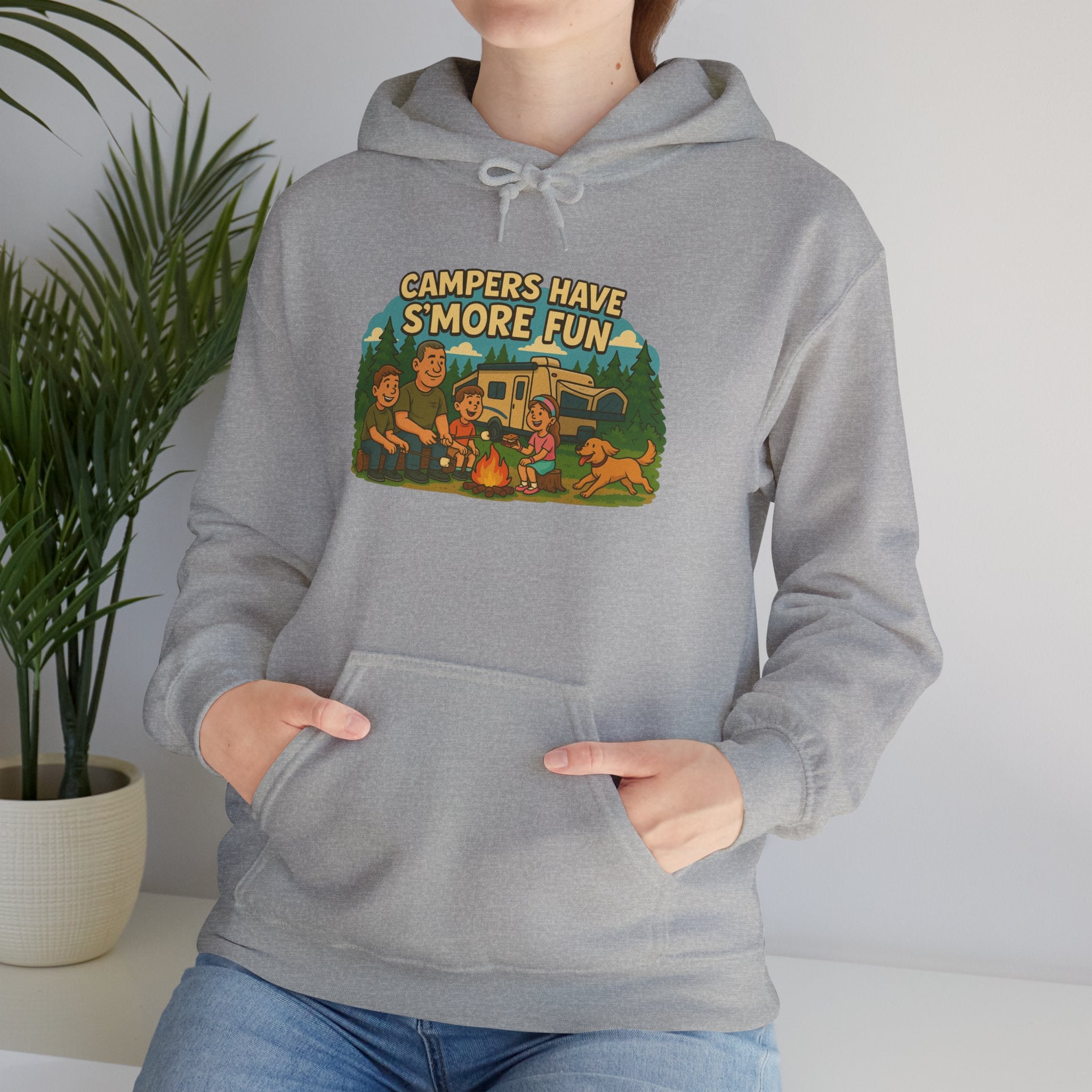 Campfire Vibes Hoodie - Perfect for Outdoor Lovers, Camping Trips, Nature Adventures, Gift for Campers, Cozy Hooded Sweatshirt