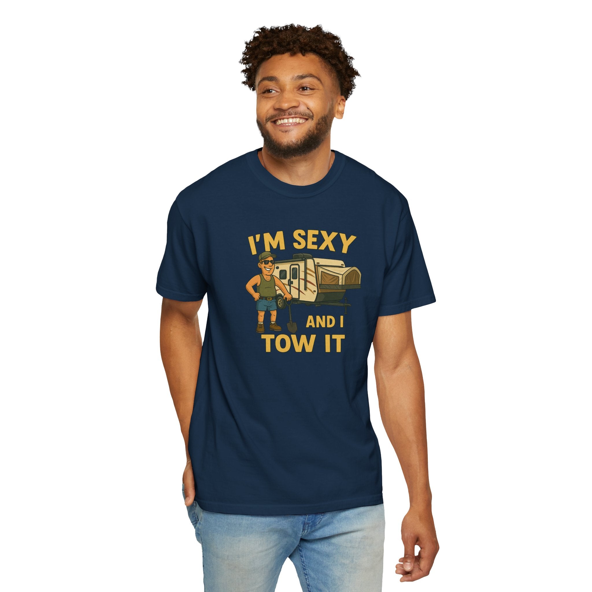 Playful Camping T-Shirt, I'm Sexy and I Tow It Tee, Unisex Outdoor Shirt, Funny Gift for RV Lovers, Travel T-Shirt, Casual Summer Wear