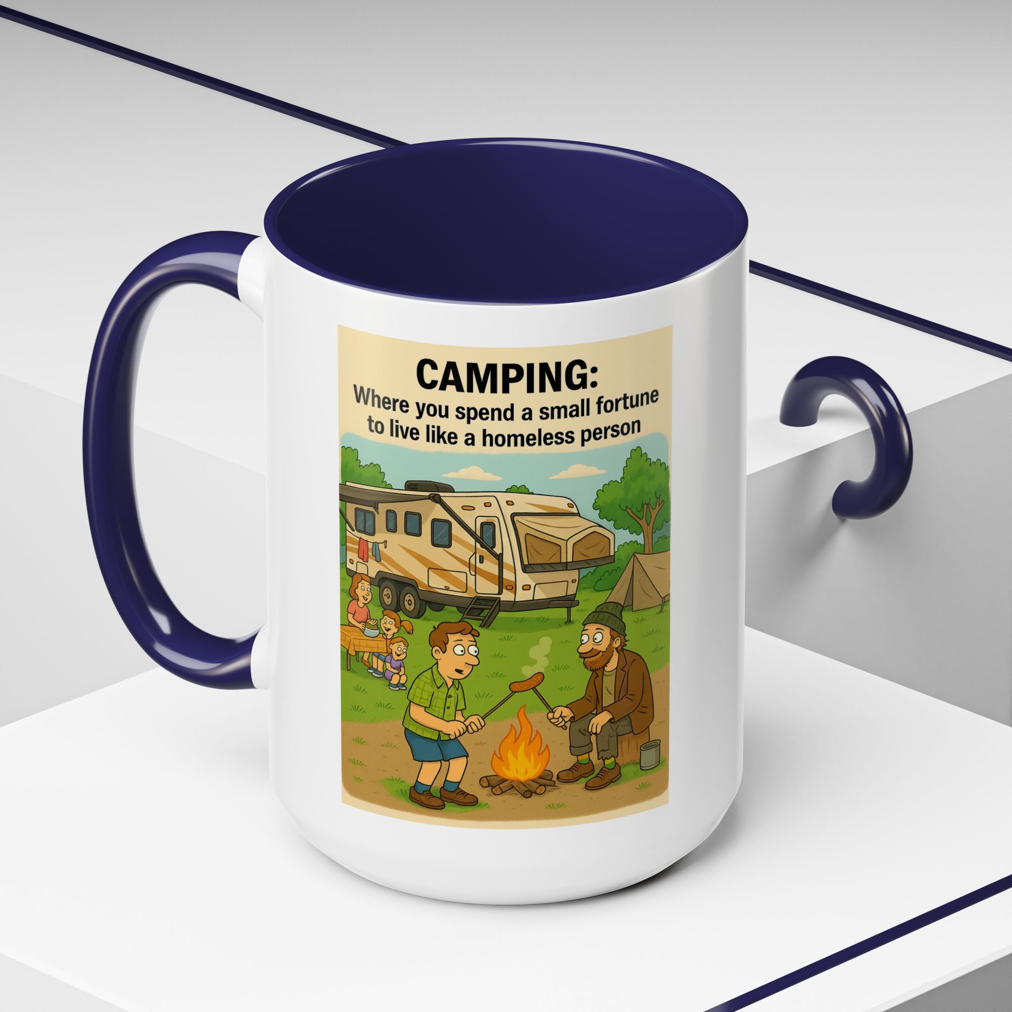 Camping Humor Coffee Mug, Hilarious Campfire Gift, Funny Mug for Outdoors Lovers, Adventure Lover's Coffee Cup, Unique Camping Present