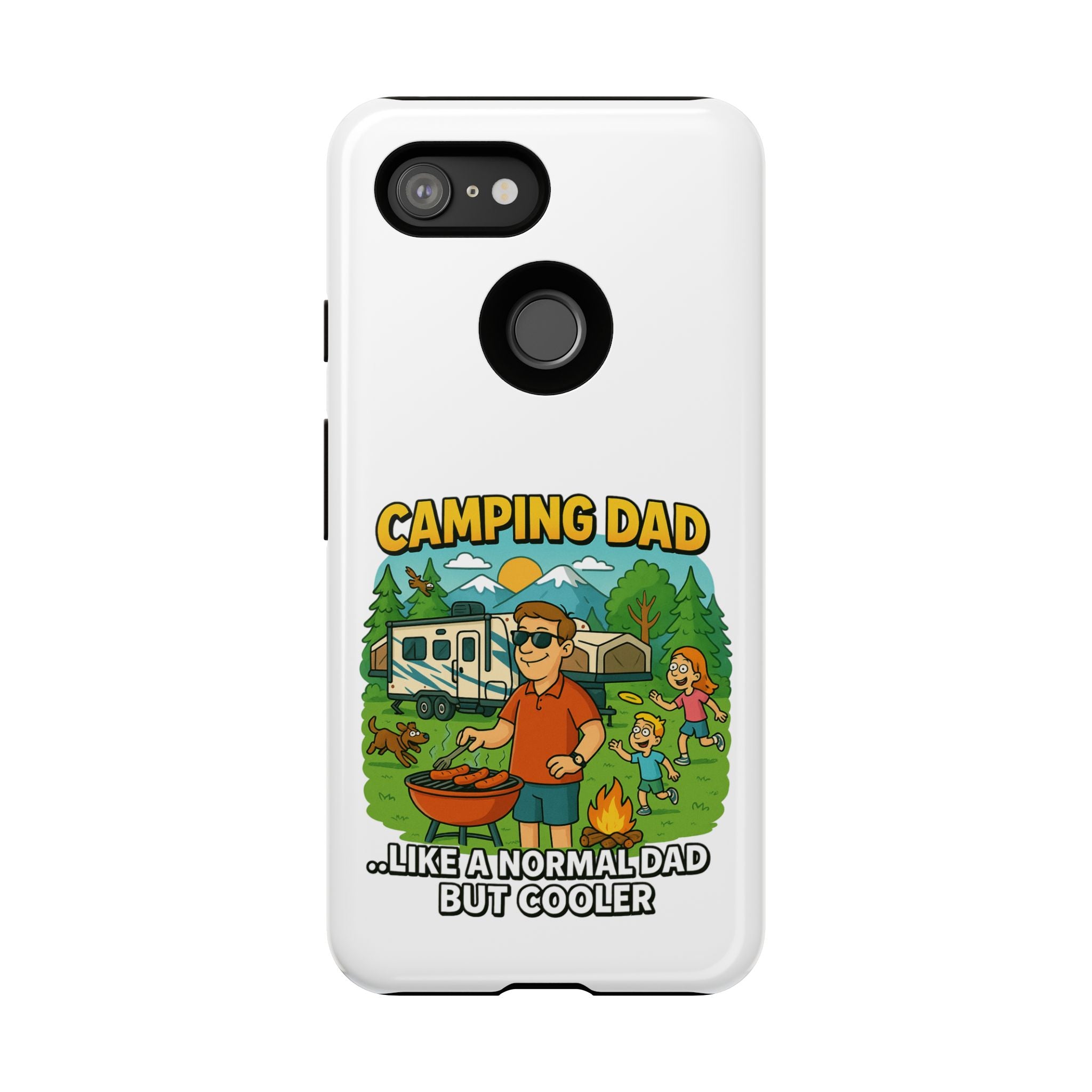 Camping Dad Phone Case - Unique Tough Cover for Outdoor Dads
