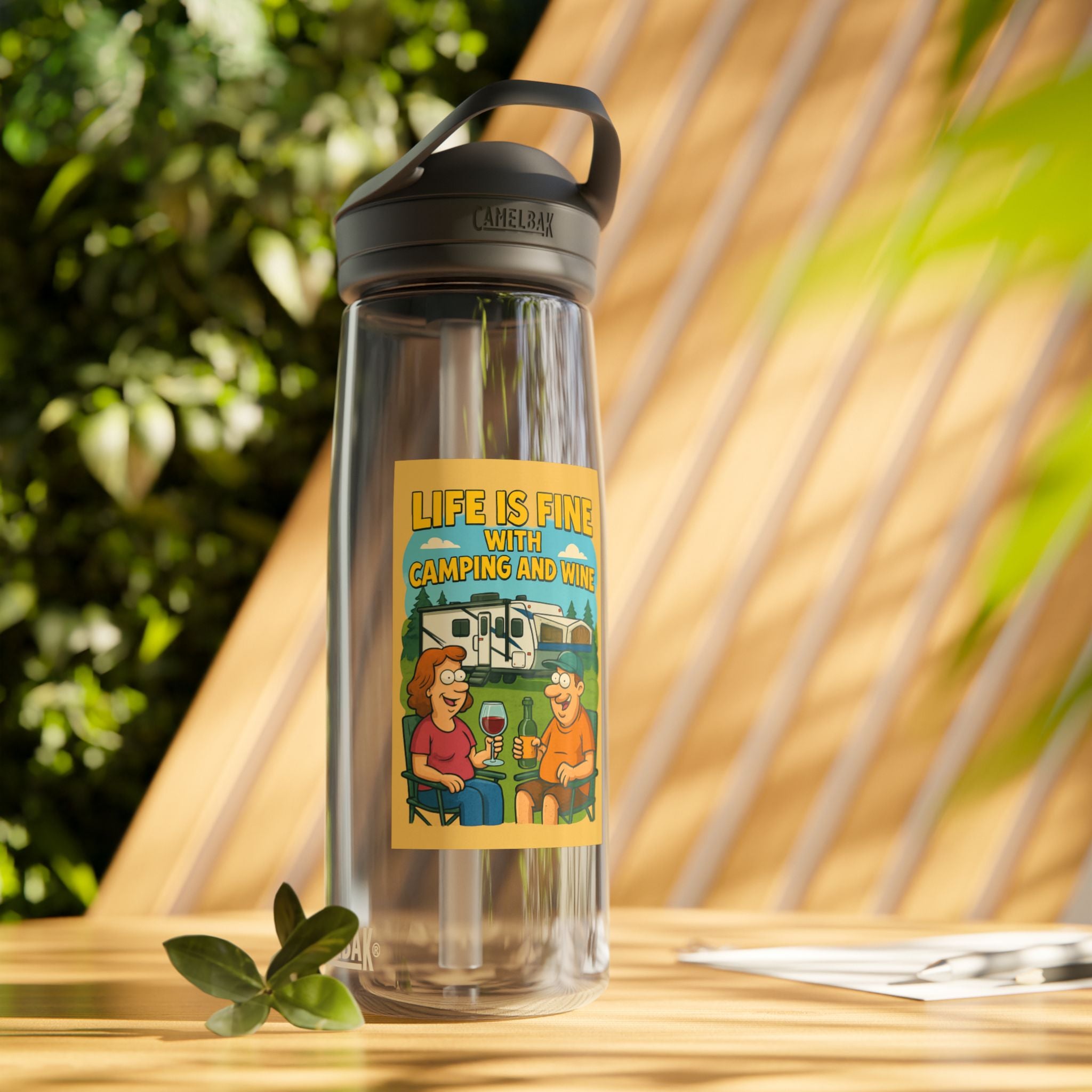 Camping & Wine Water Bottle, Outdoor Hydration, Gifts for Campers, Travel Bottle, Summer Adventures, Eco-Friendly Hydration