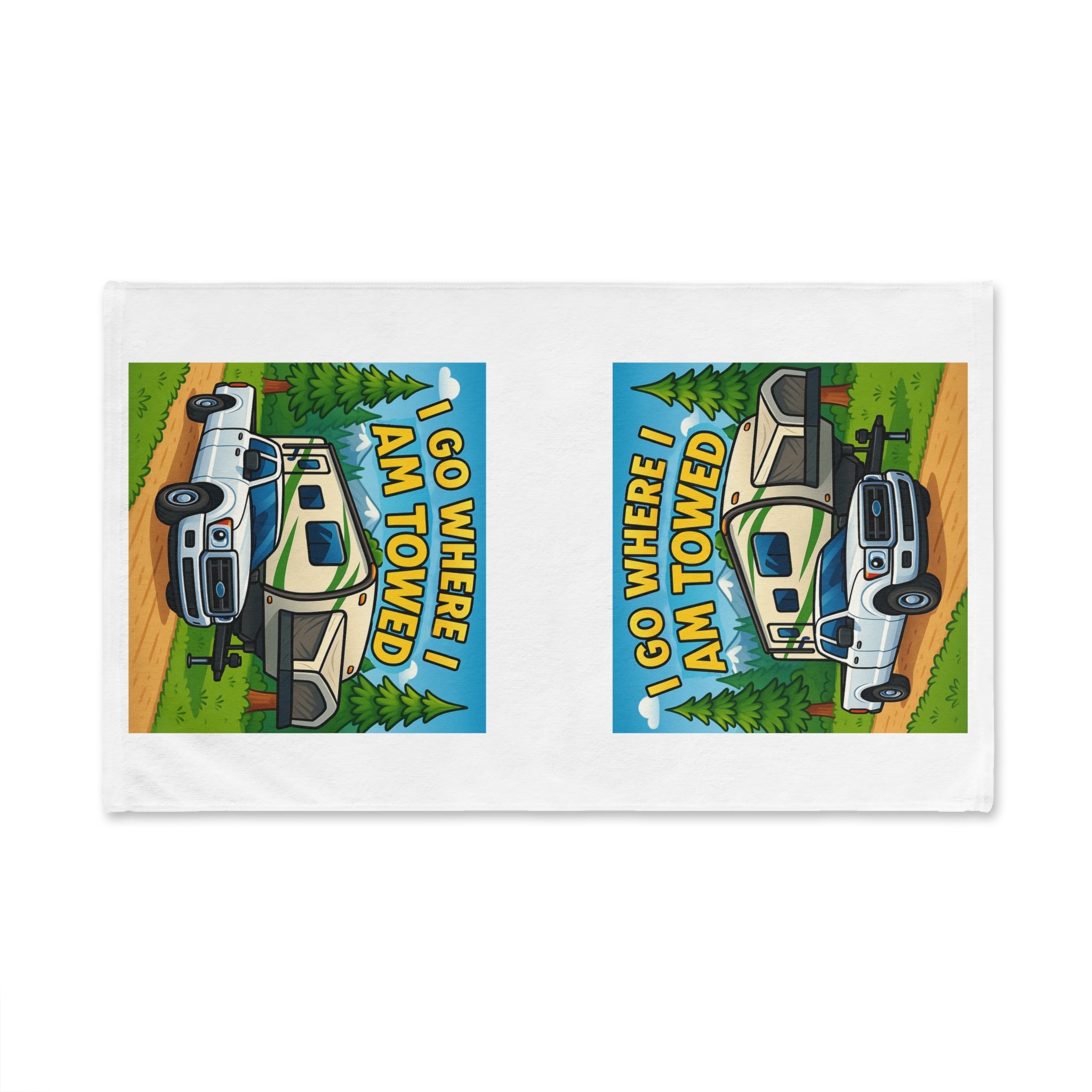 Camping Adventure Hand Towel, RV Life Decor, Travel Gift for Campers, Funny Camping Towel, Outdoor Enthusiast Accessory