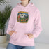 Campfire Adventure Hoodie with Retro Design, Cozy Gift for Outdoor Lovers, Perfect for Camping, Road Trips, and Casual Wear
