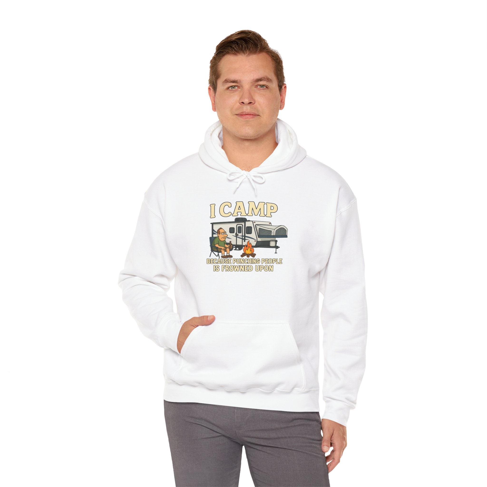 I Camp Unisex Heavy Blend™ Hoodie - Perfect for Outdoor Lovers