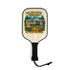 Pickleball Paddle Set with Humorous Camping Design