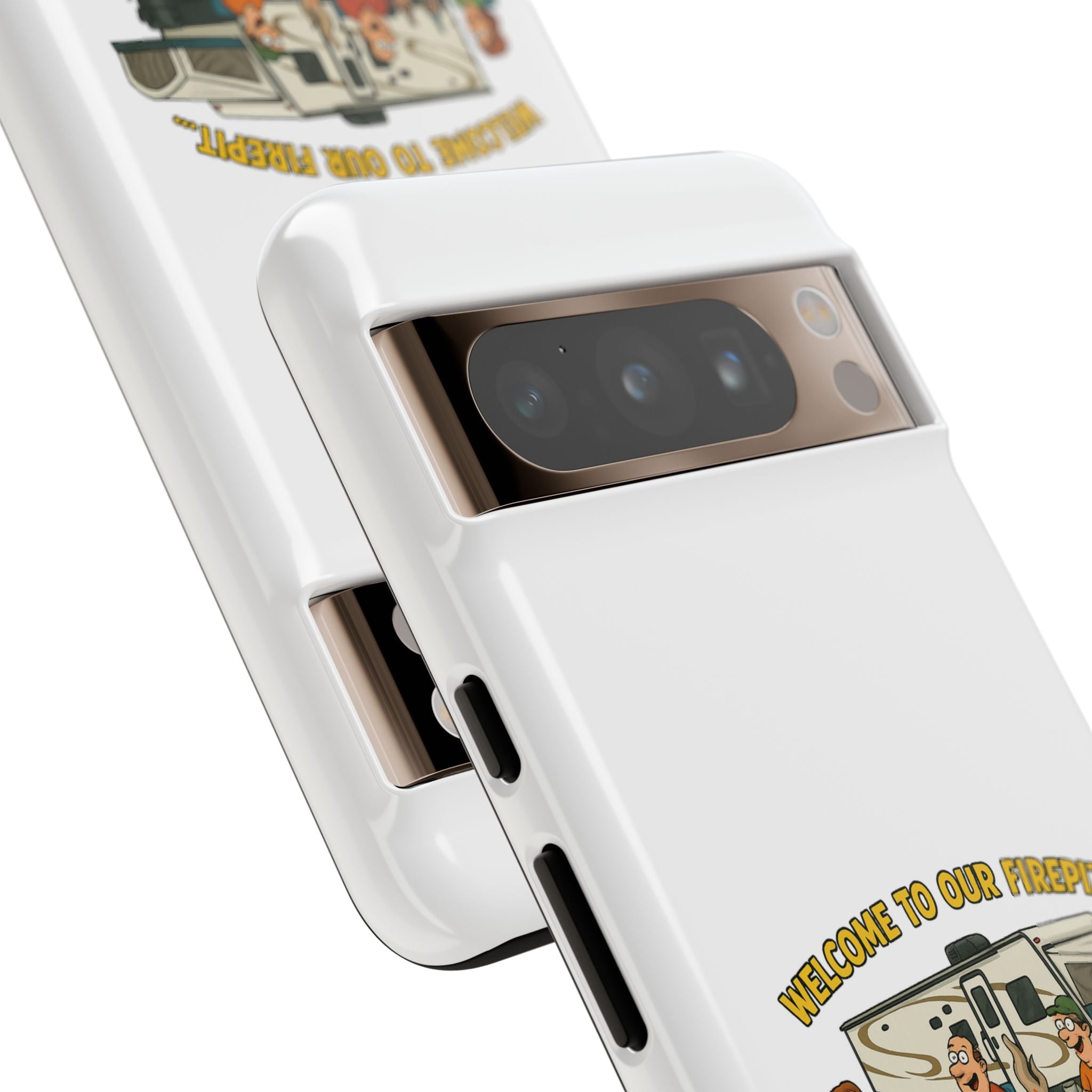 Camping Phone Case - Welcome to Our Firepit - Outdoor Gear, Gift for Campers, Adventure Accessory, Fun Camping Decor