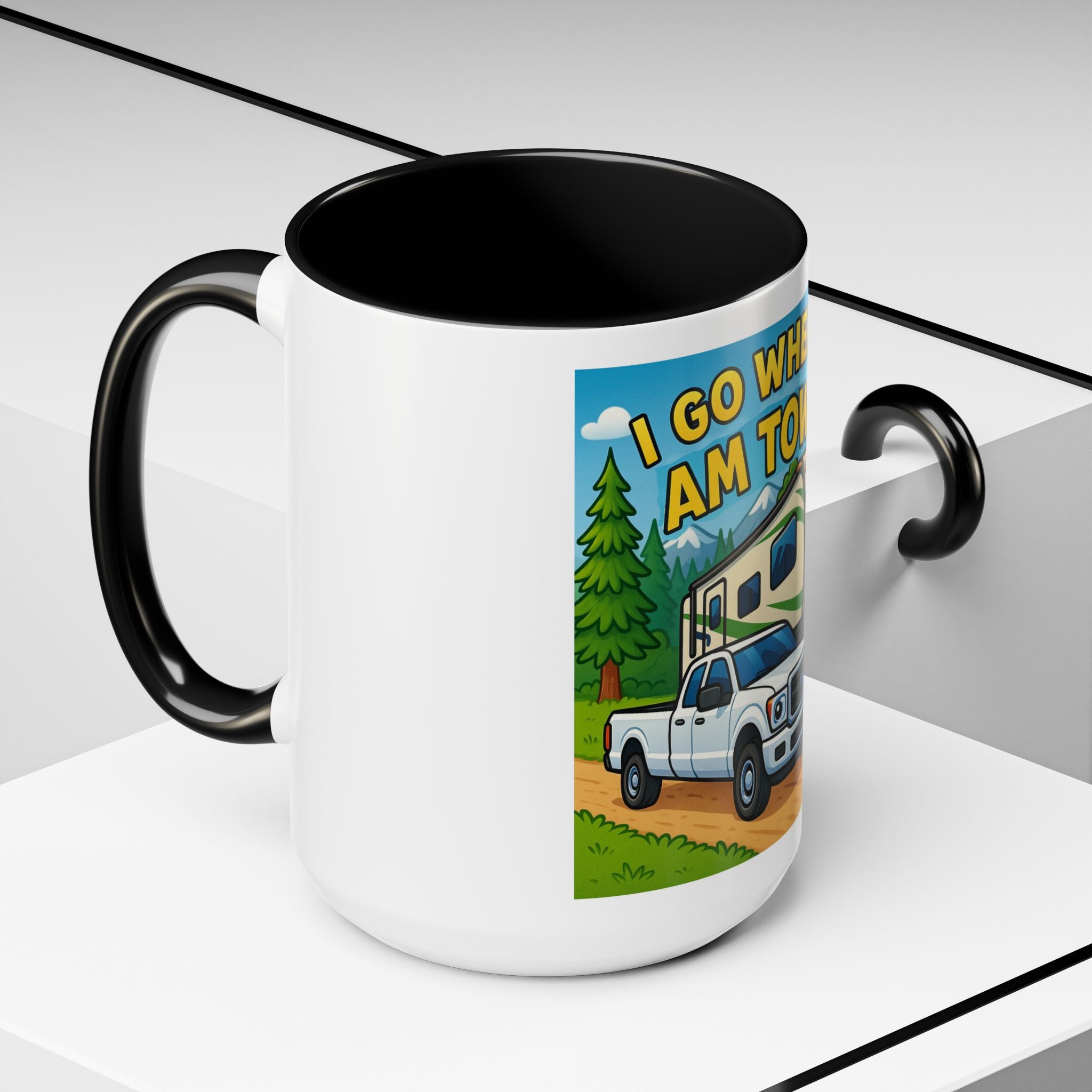 Adventure Camping Coffee Mug, RV Lover Gift, Hiking Mug, Travel Enthusiast Ceramic Cup, Nature Lover Drinkware