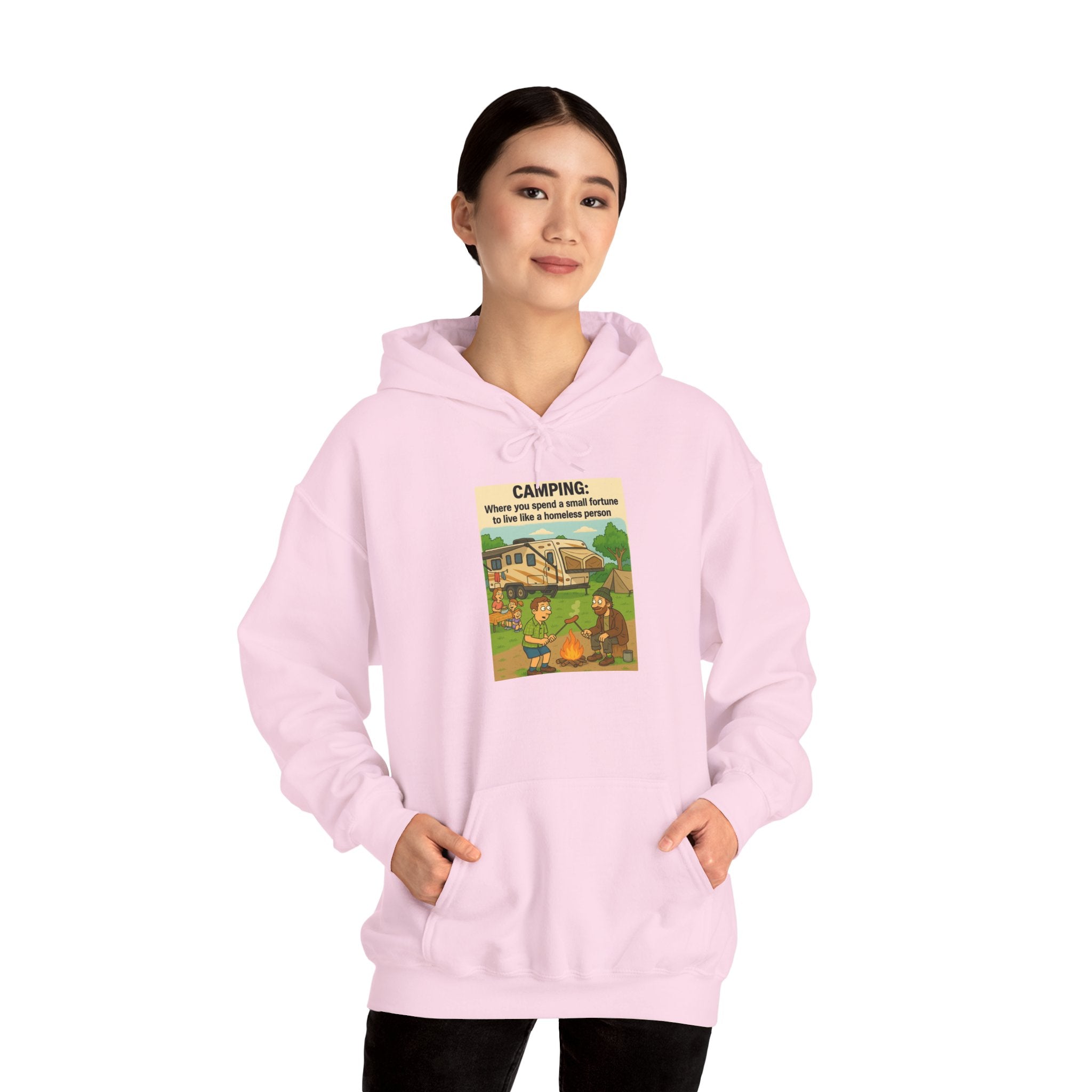 Cozy Camping Sweatshirt | Unisex Heavy Blend Hoodie, Outdoor Gear, Nature Lover Gift, Camping Apparel, Weekend Retreat Wear